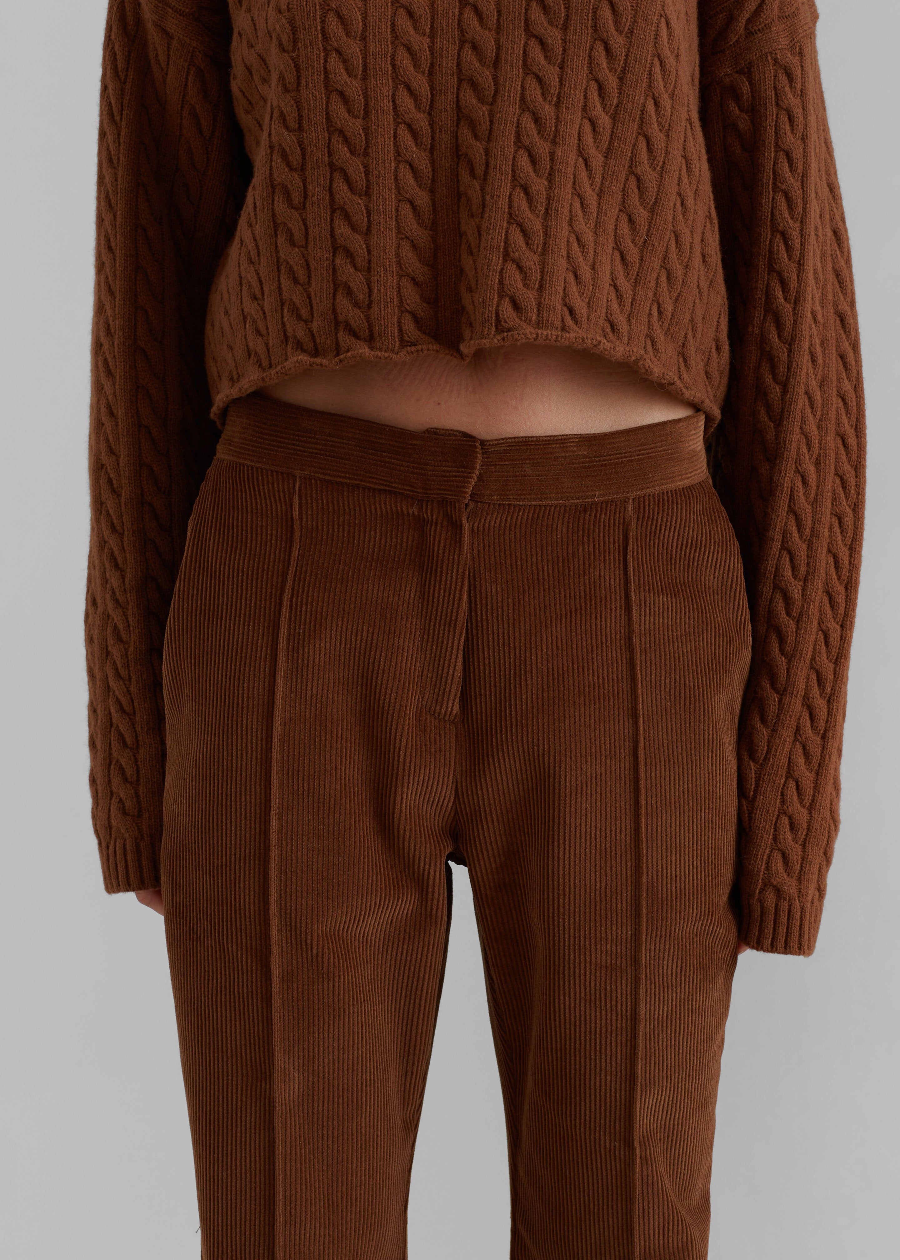 Lydian Corduroy Flare Pants - Brown sold by Frankie Shop product image thumbnail 4