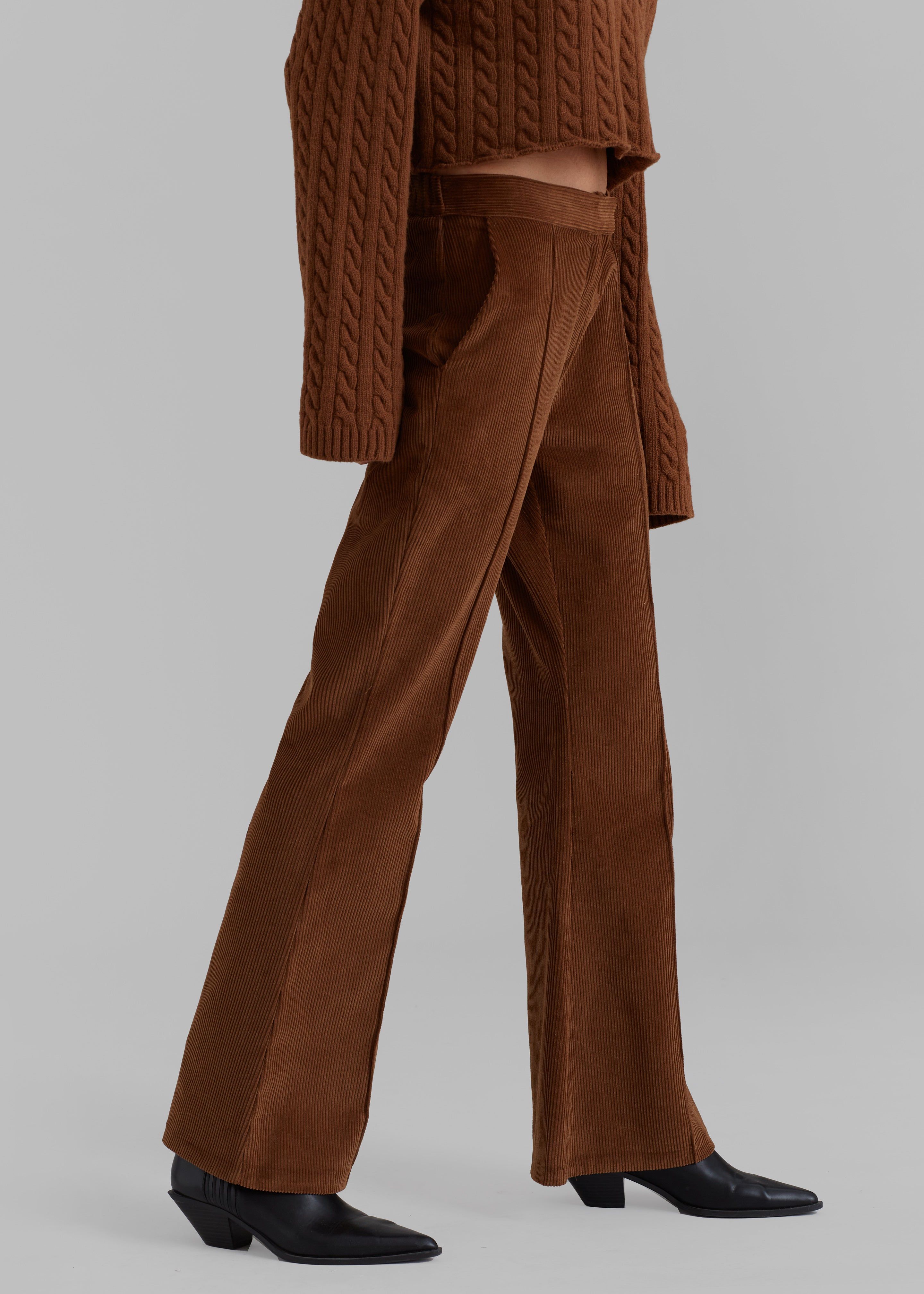 Lydian Corduroy Flare Pants - Brown sold by Frankie Shop product image thumbnail 2