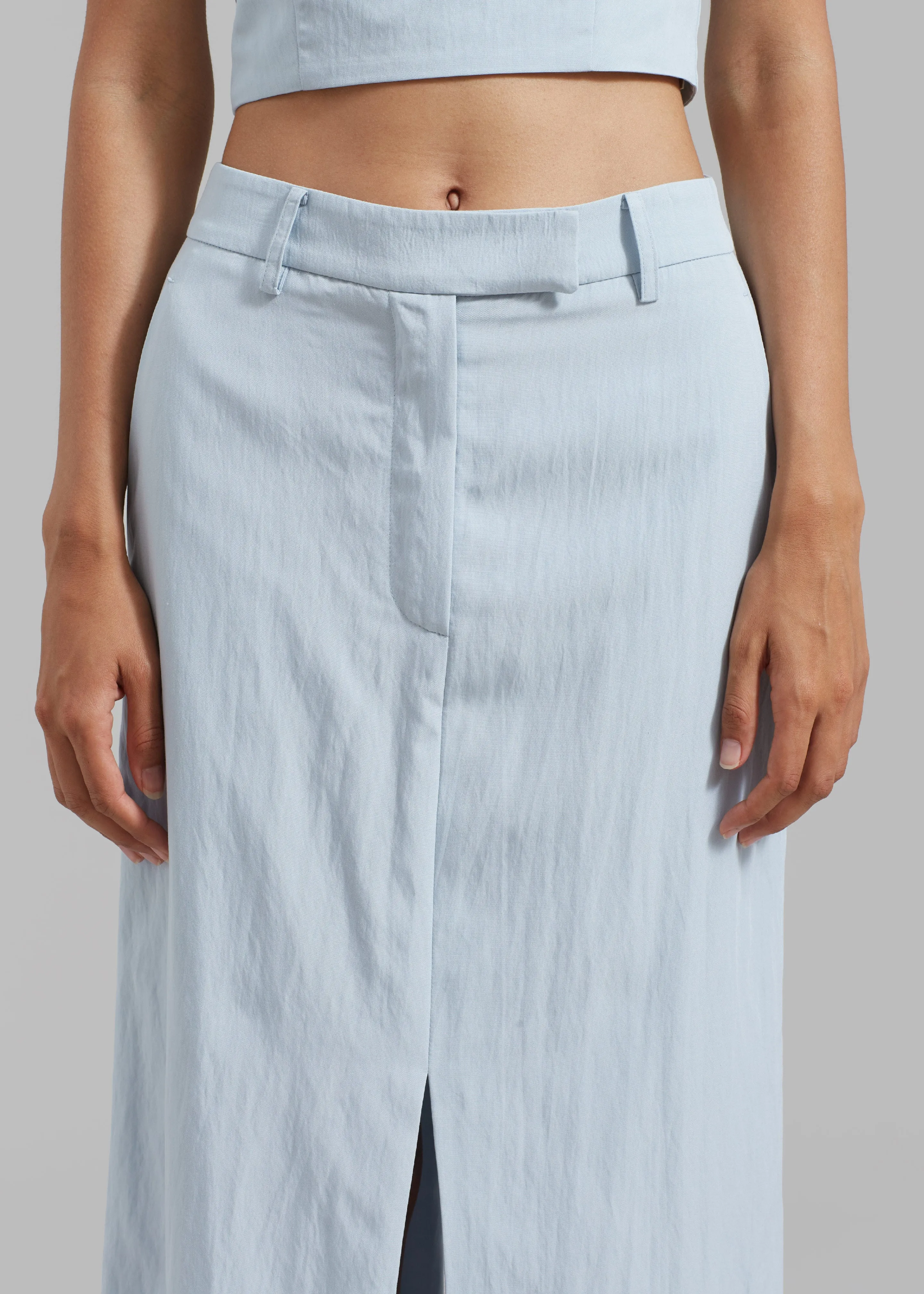 Anastasia Slit Midi Skirt - Sky sold by Frankie Shop product image thumbnail 4