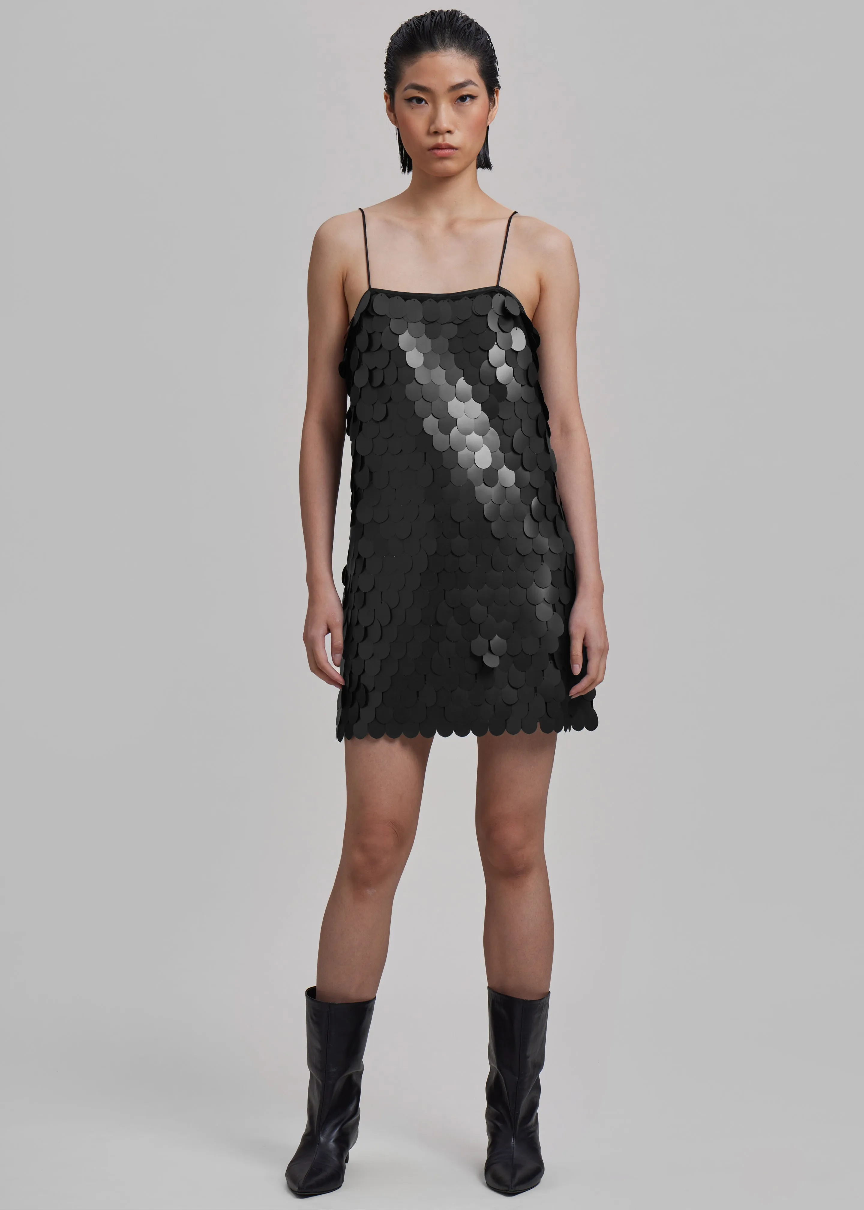 ROTATE Sequins Mini Slip Dress - Black sold by Frankie Shop product image thumbnail 4