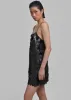 ROTATE Sequins Mini Slip Dress - Black sold by Frankie Shop