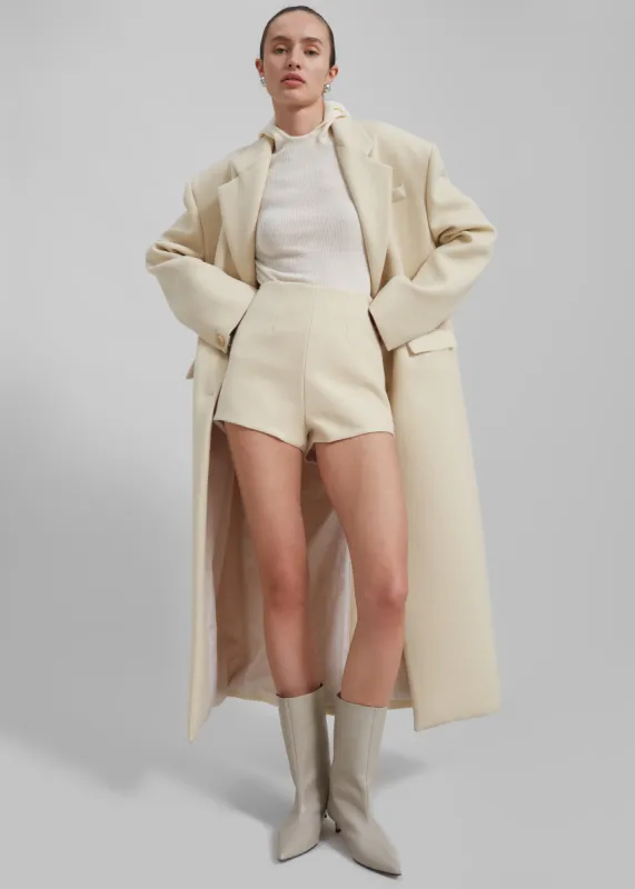 Mira Hot Pants - Cream sold by Frankie Shop