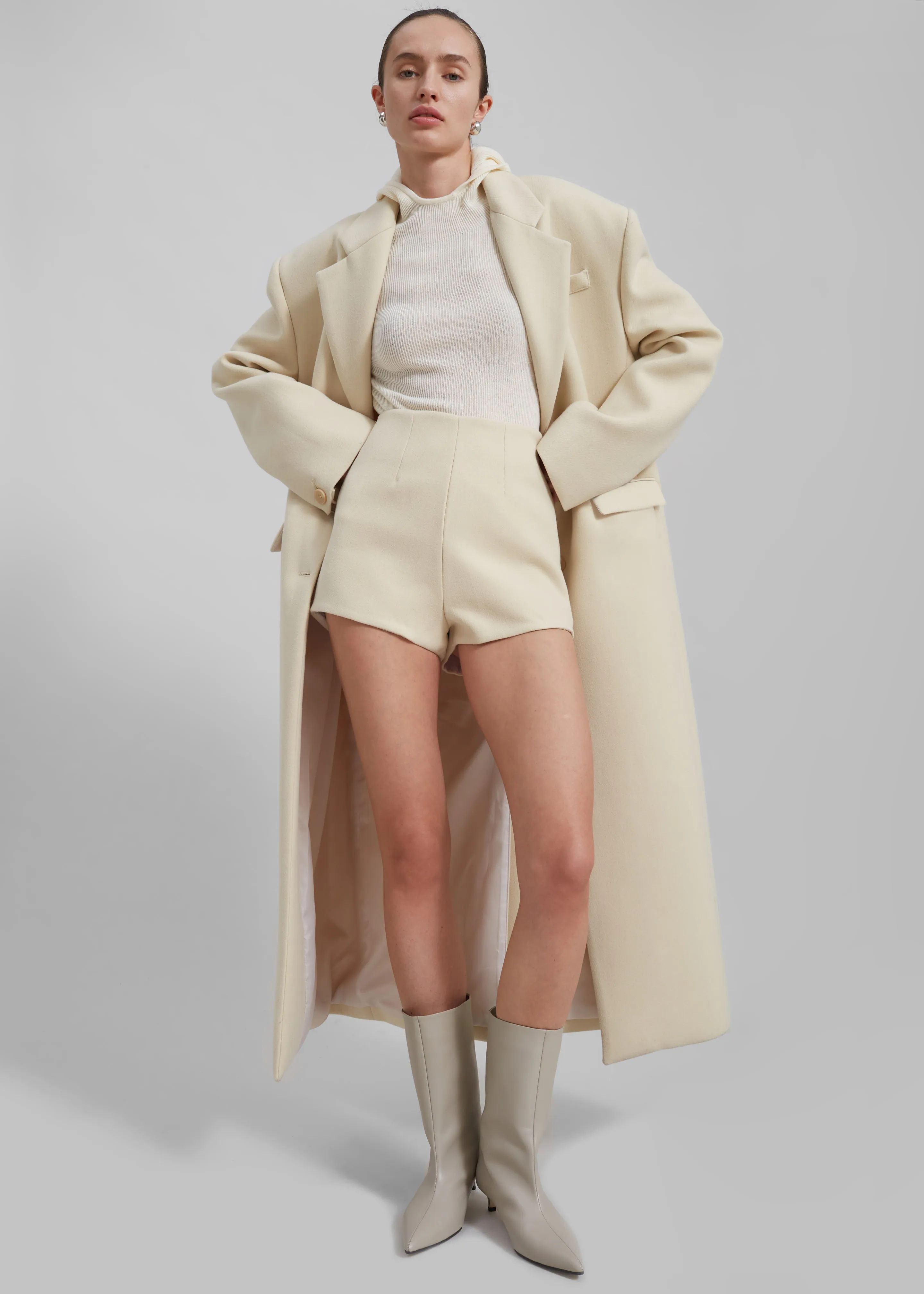 Mira Hot Pants - Cream sold by Frankie Shop