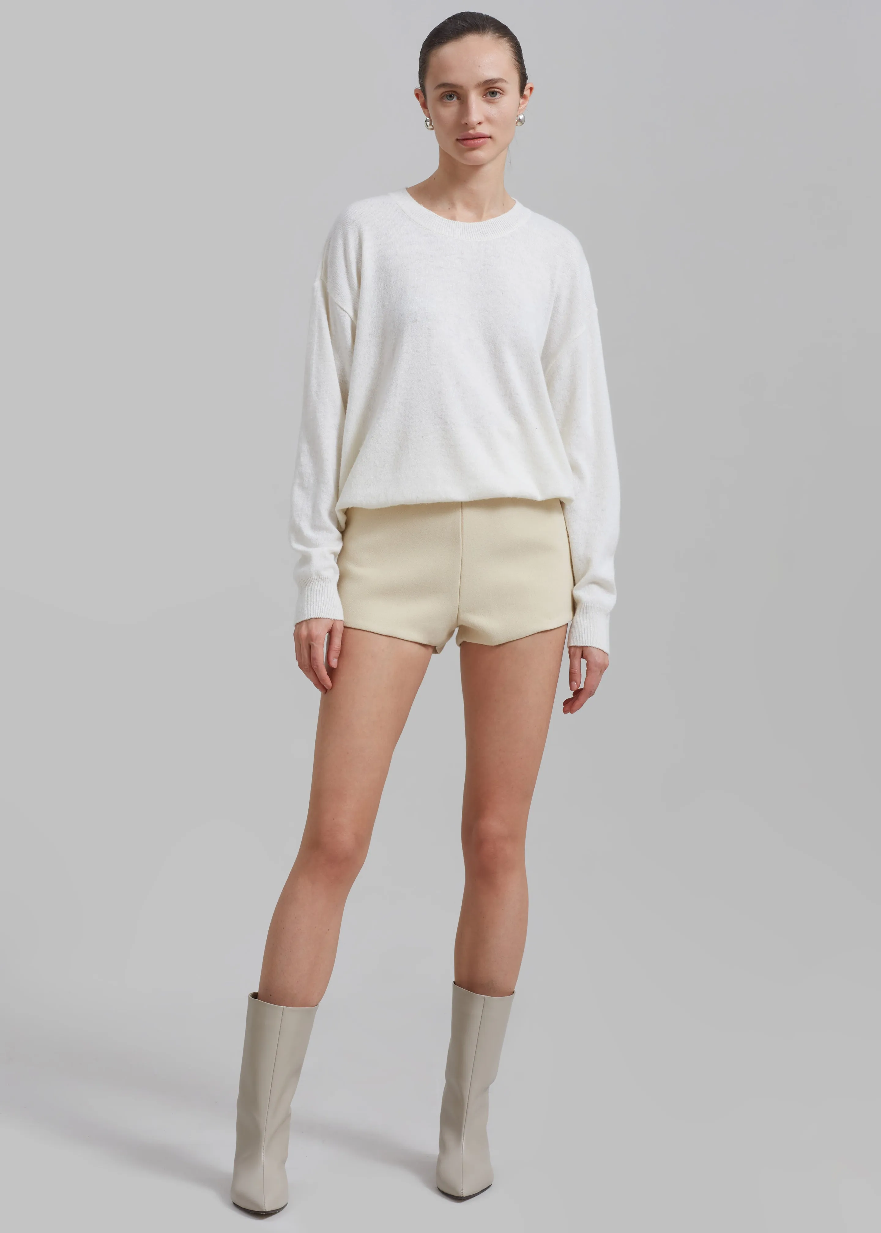Mira Hot Pants - Cream sold by Frankie Shop product image thumbnail 5