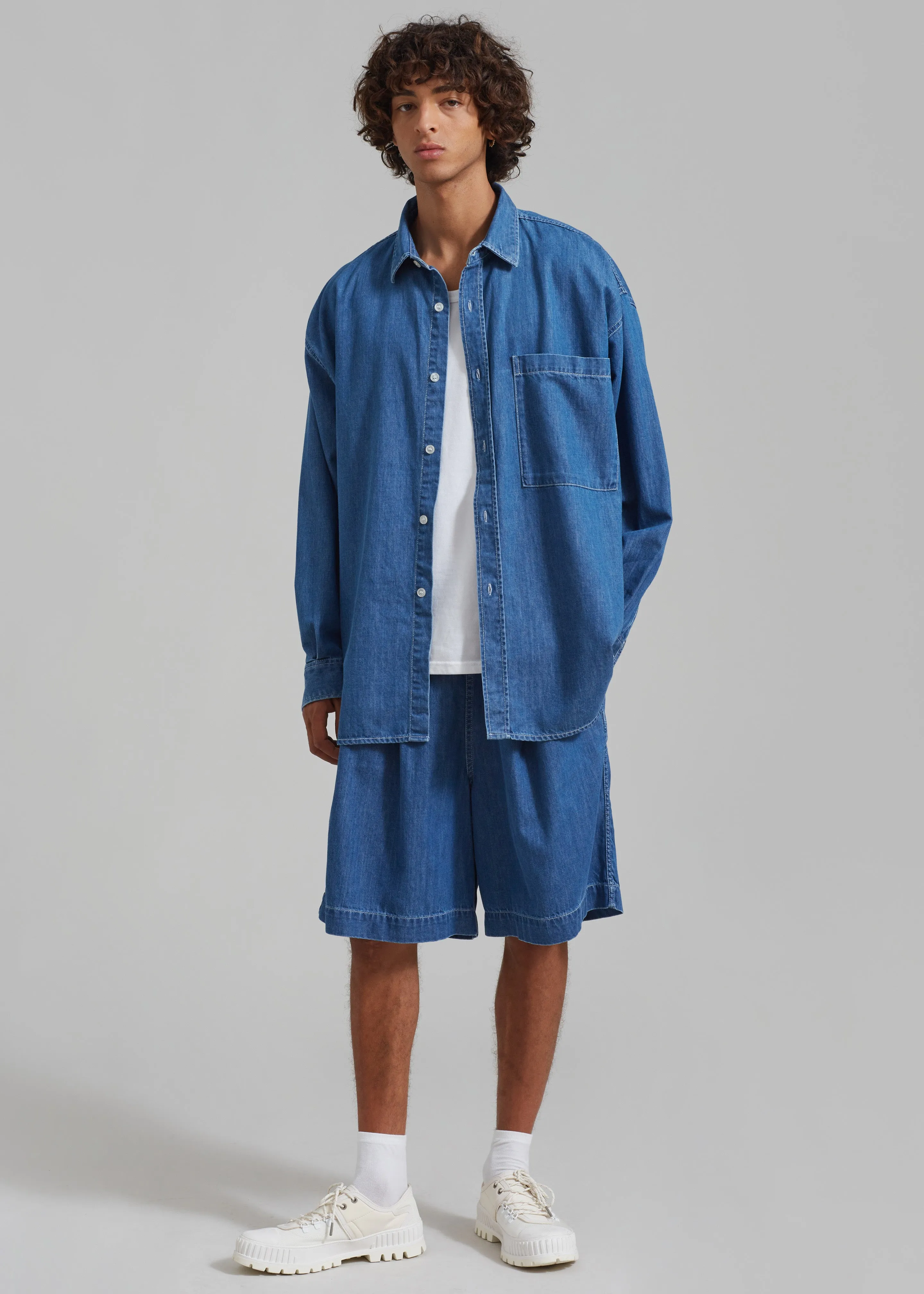 Tanner Denim Shorts - Medium Wash sold by Frankie Shop product image thumbnail 4