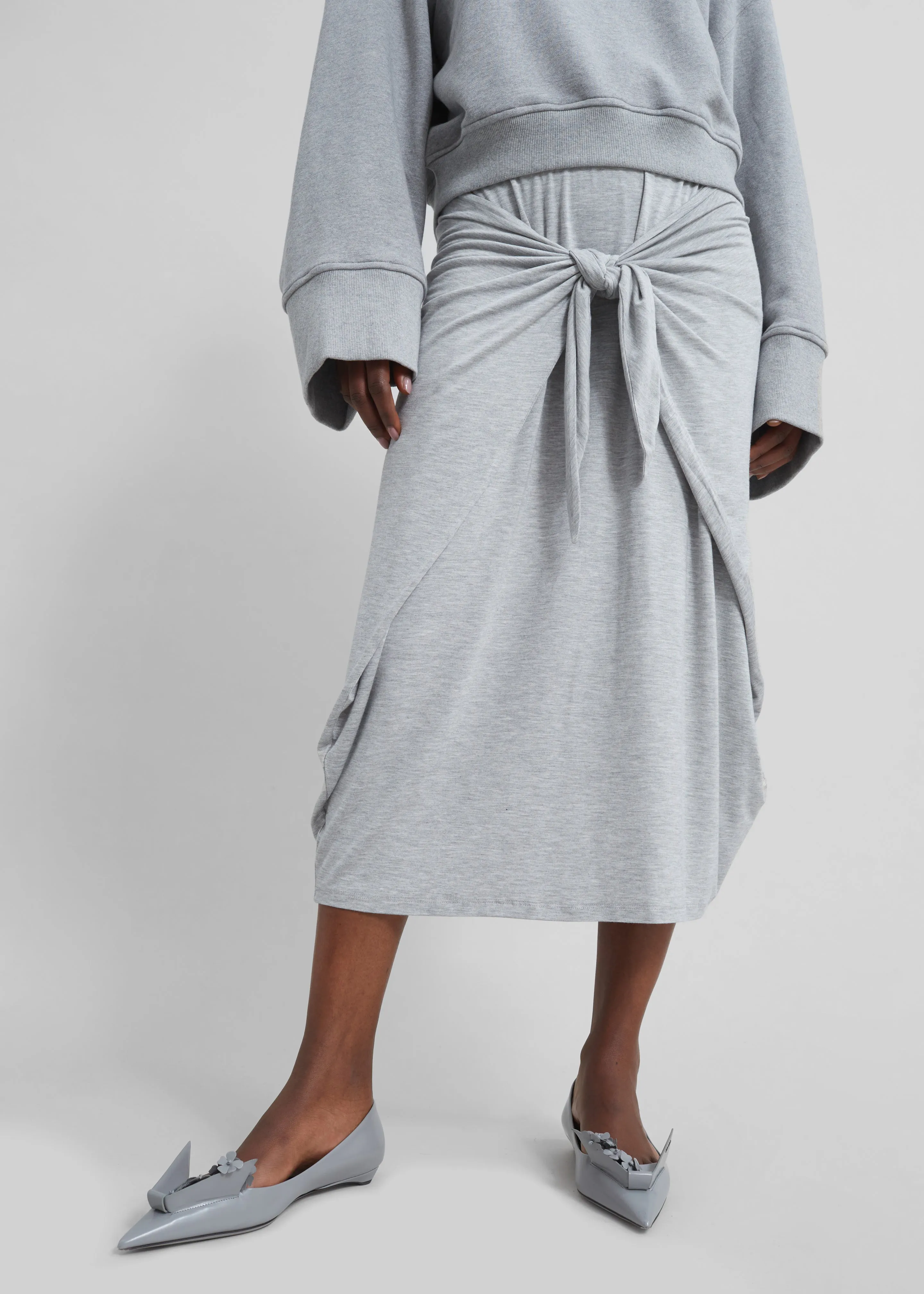 Remain Jersey Wrap Skirt - Glacier Gray sold by Frankie Shop product image thumbnail 2