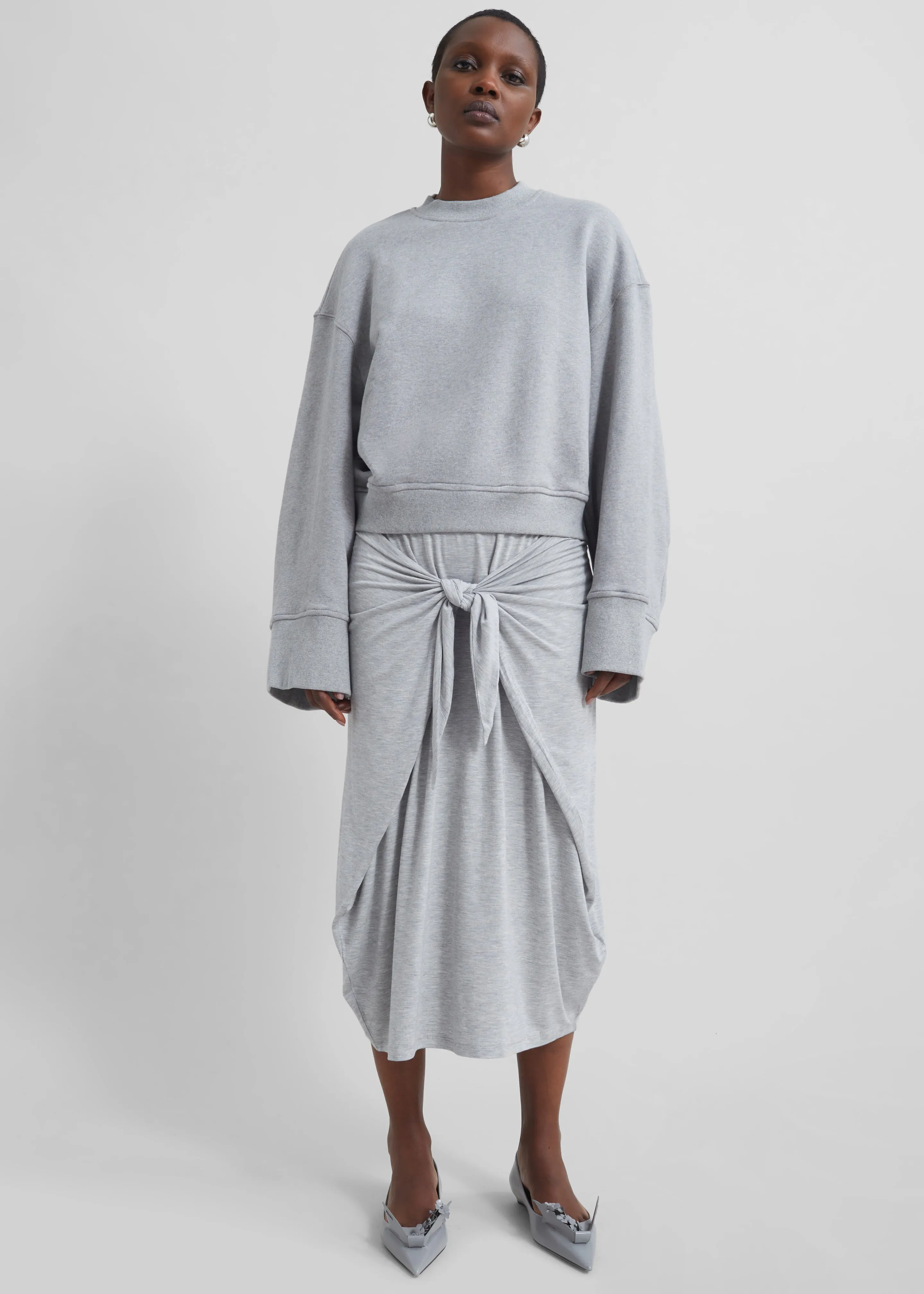 Remain Jersey Wrap Skirt - Glacier Gray sold by Frankie Shop product image thumbnail 3