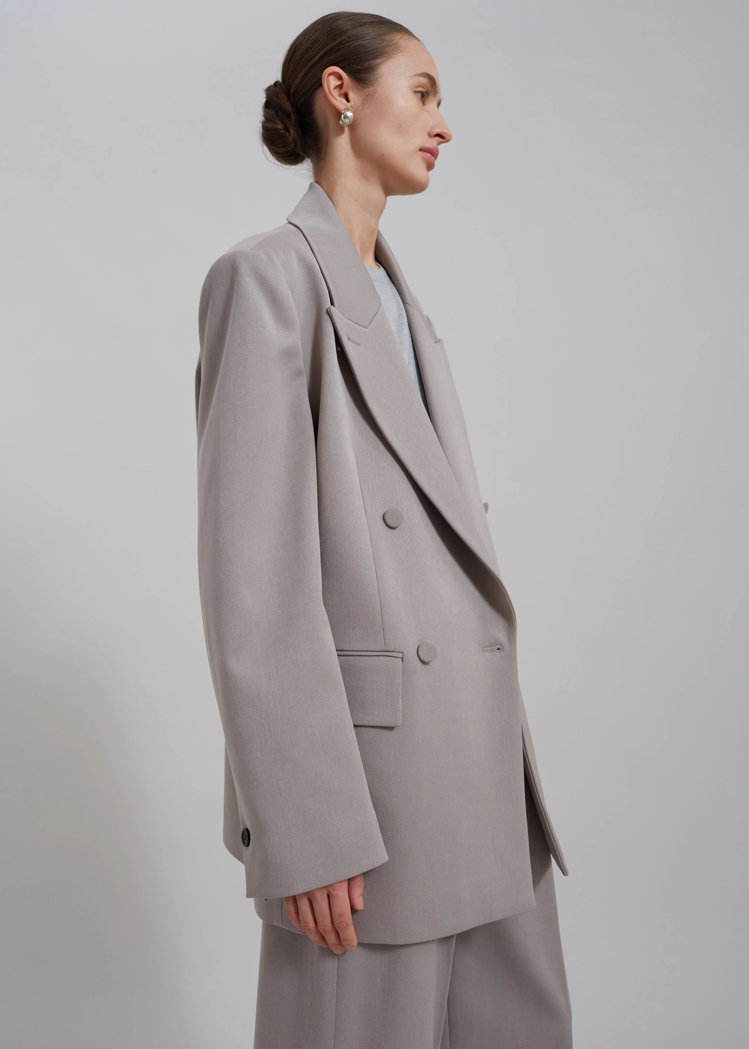 Adair Double Breasted Blazer - Grey sold by Frankie Shop product image thumbnail 4