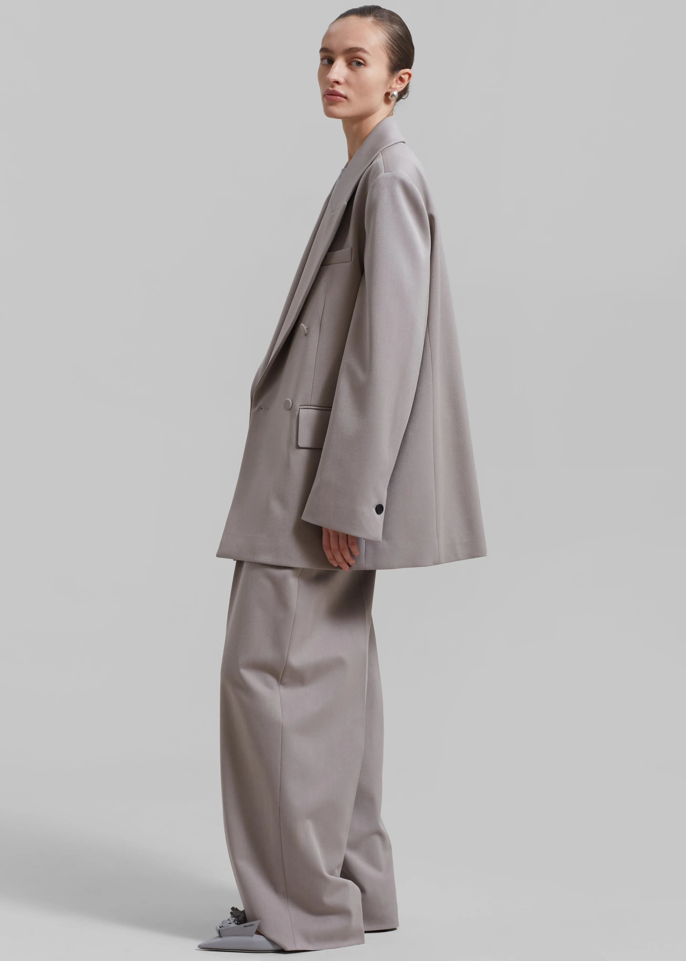 Adair Double Breasted Blazer - Grey sold by Frankie Shop product image thumbnail 5