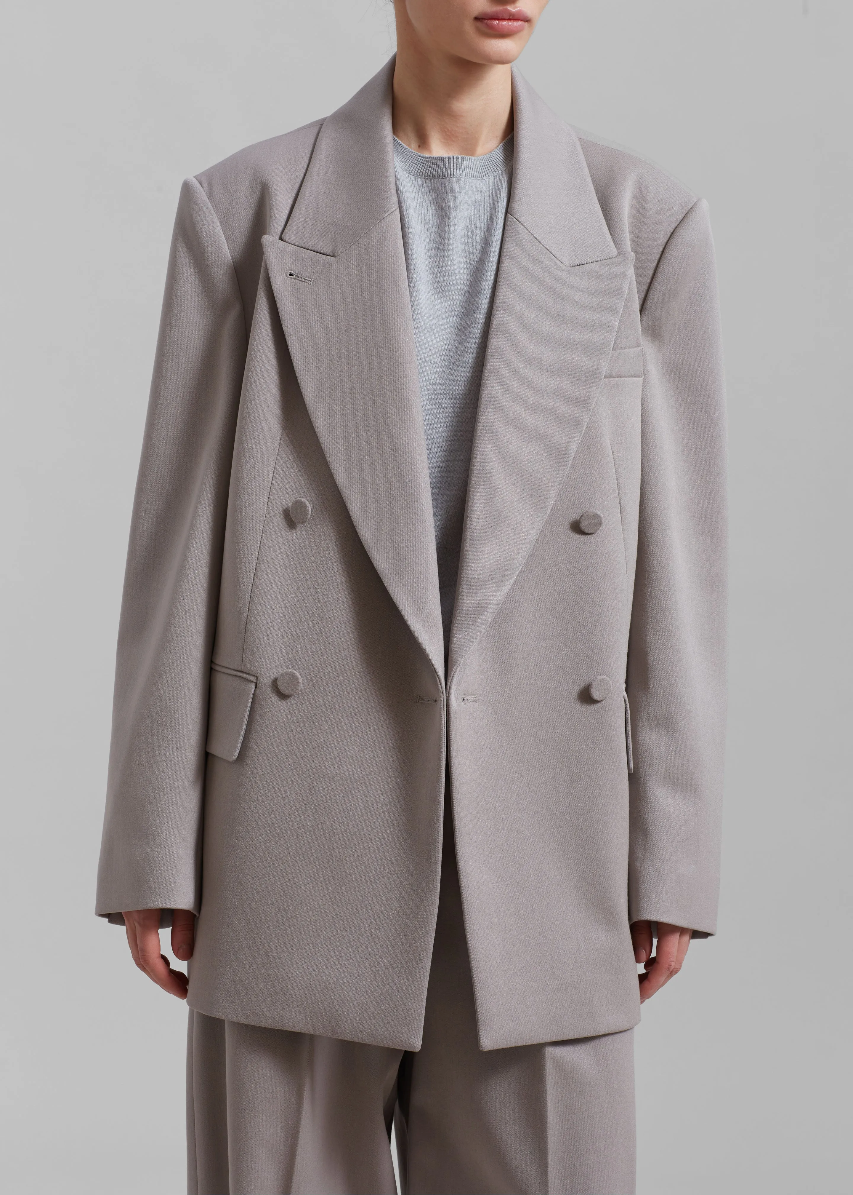 Adair Double Breasted Blazer - Grey sold by Frankie Shop product image thumbnail 2