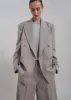Adair Double Breasted Blazer - Grey sold by Frankie Shop