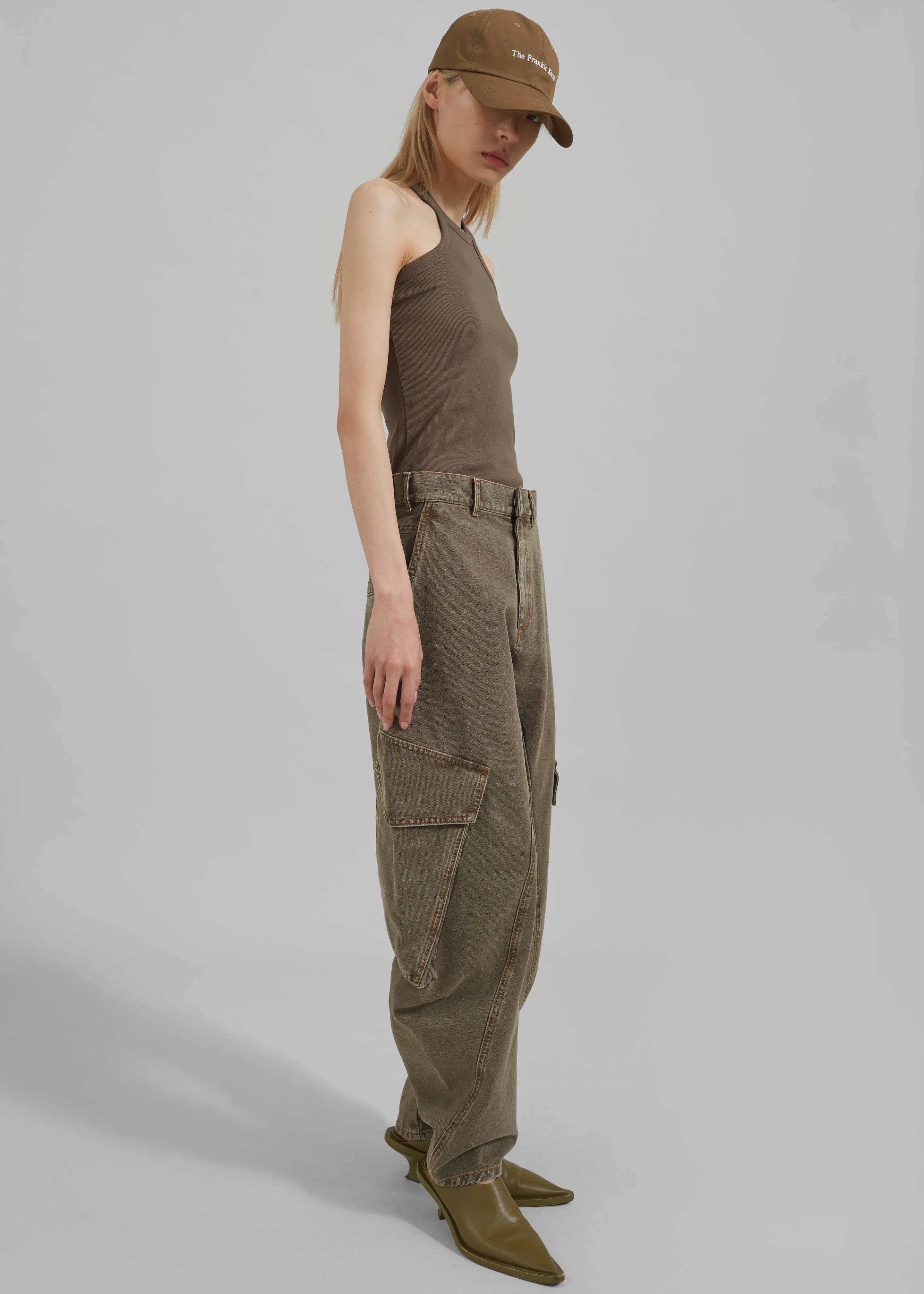 JW Anderson Twisted Cargo Trousers - Khaki sold by Frankie Shop product image thumbnail 5