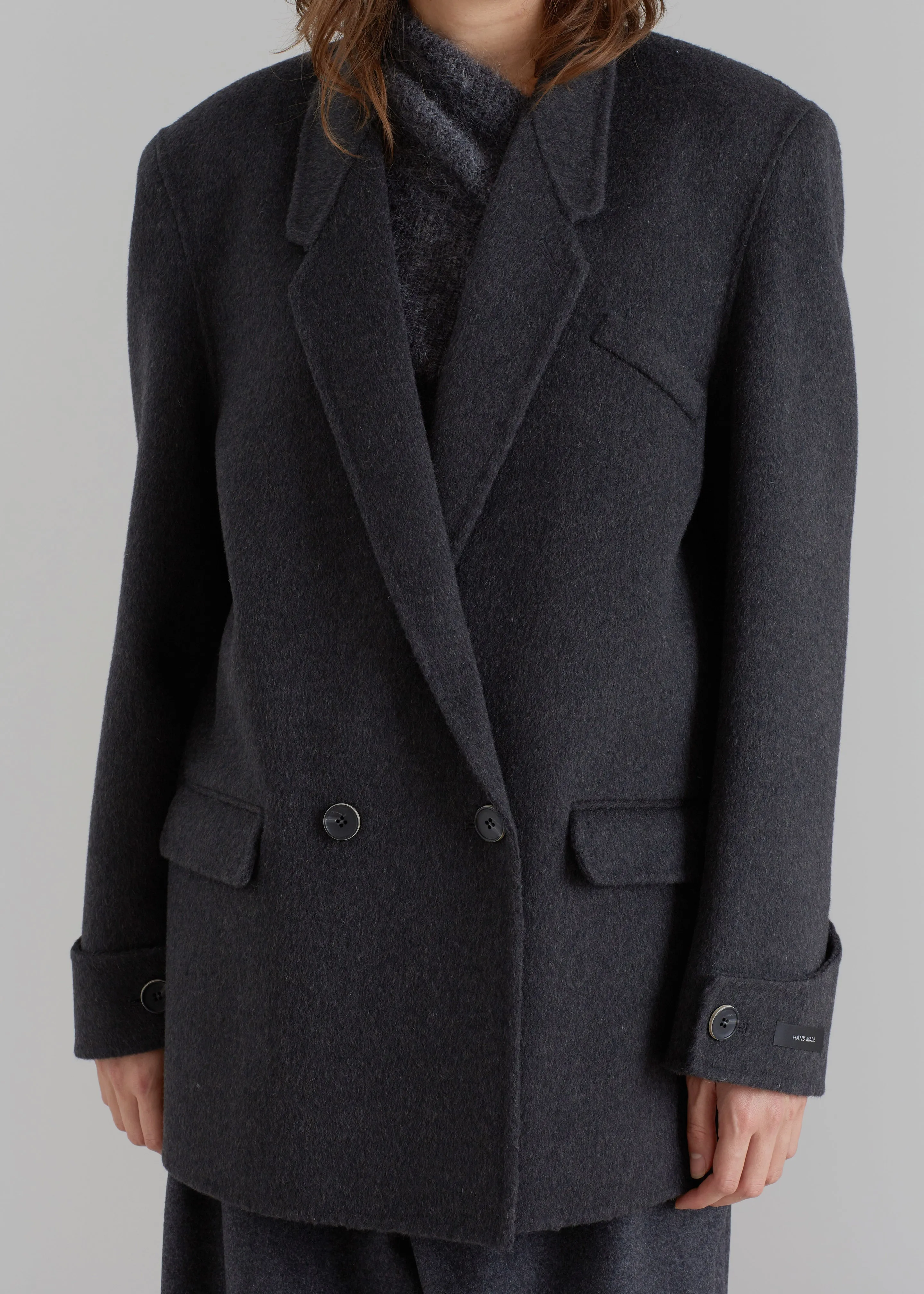 Kian Wool Blazer - Charcoal sold by Frankie Shop product image thumbnail 3