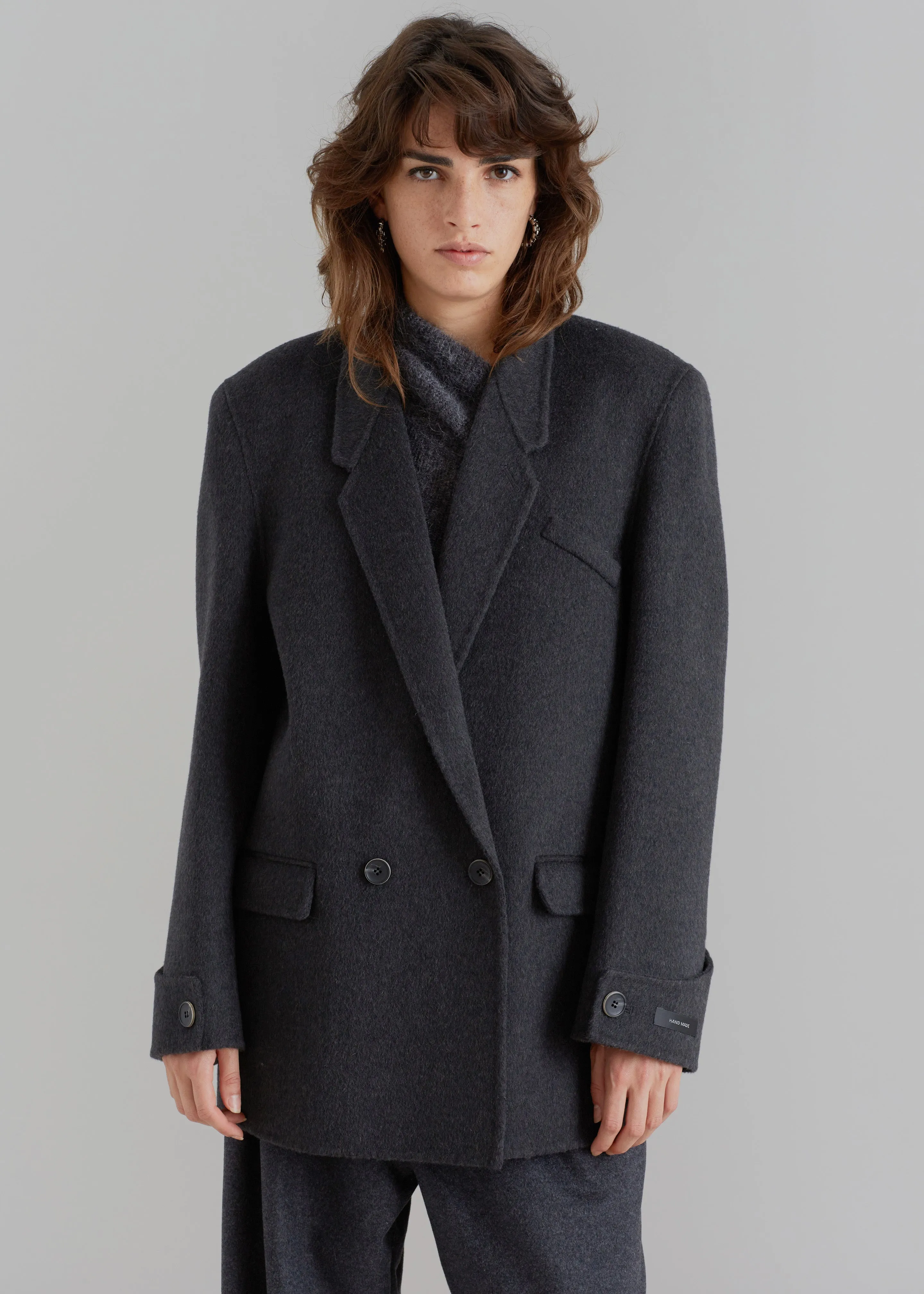 Kian Wool Blazer - Charcoal sold by Frankie Shop product image thumbnail 5