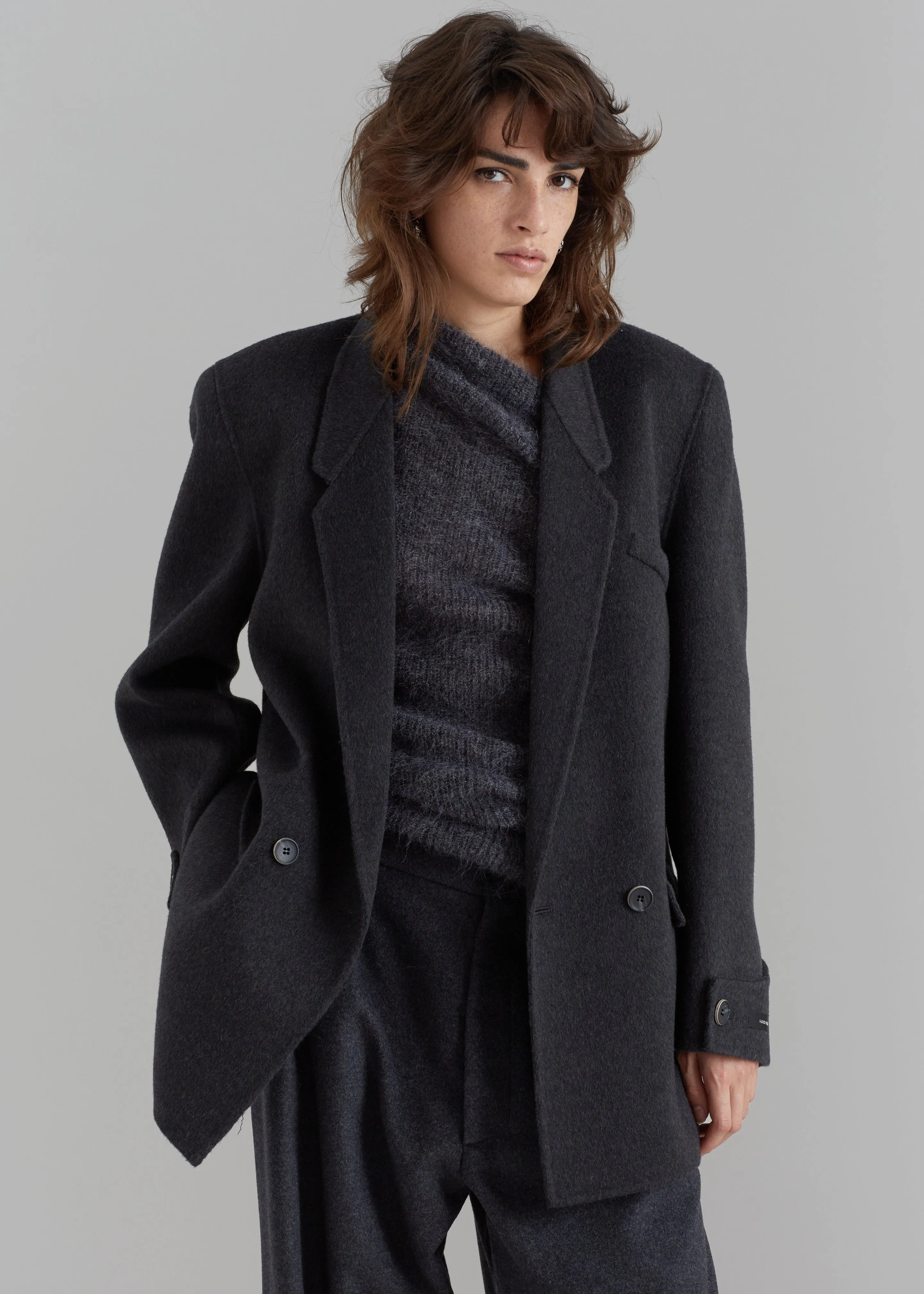 Kian Wool Blazer - Charcoal sold by Frankie Shop product image thumbnail 2