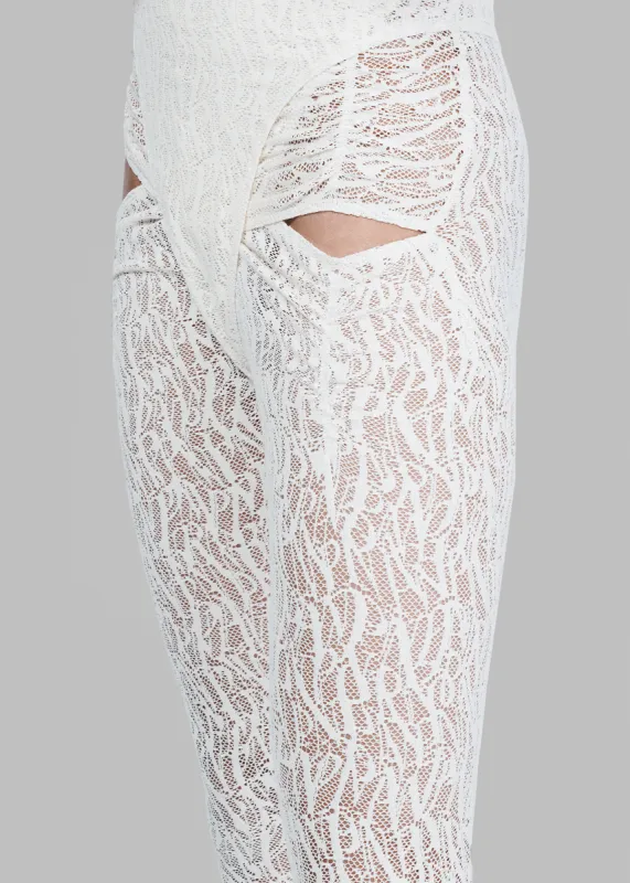 Puppets and Puppets Stirrup Cut-Out Legging - Ivory made by Puppets and Puppets