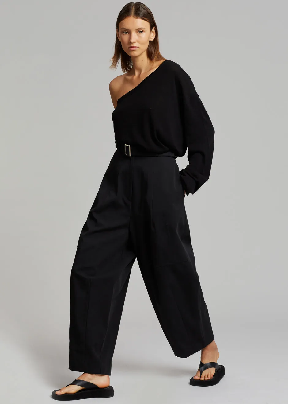 Bianca One Shoulder Loose Knit Top - Black sold by Frankie Shop product image thumbnail 5