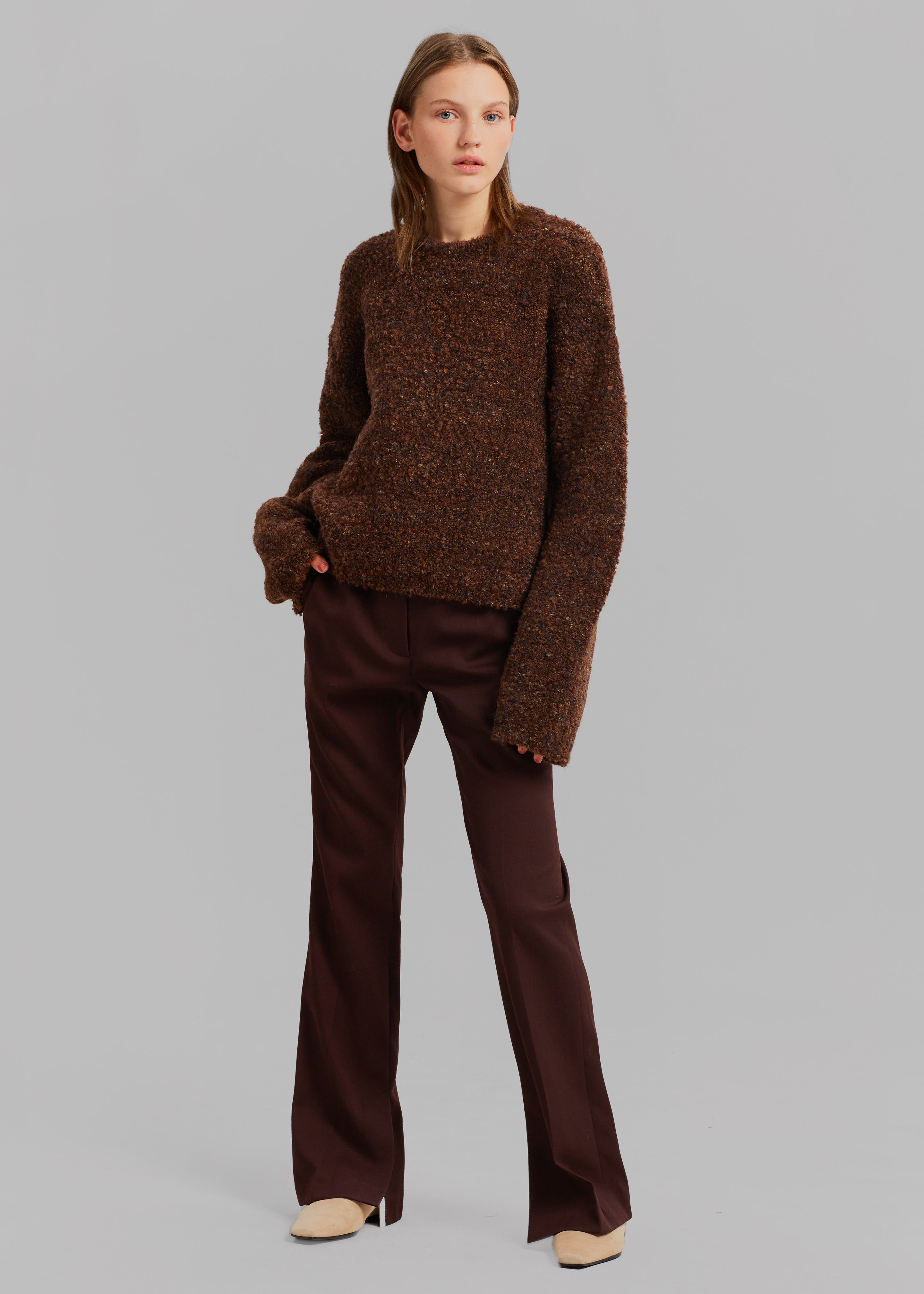 Van Boucle Sweater - Brown sold by Frankie Shop product image thumbnail 3