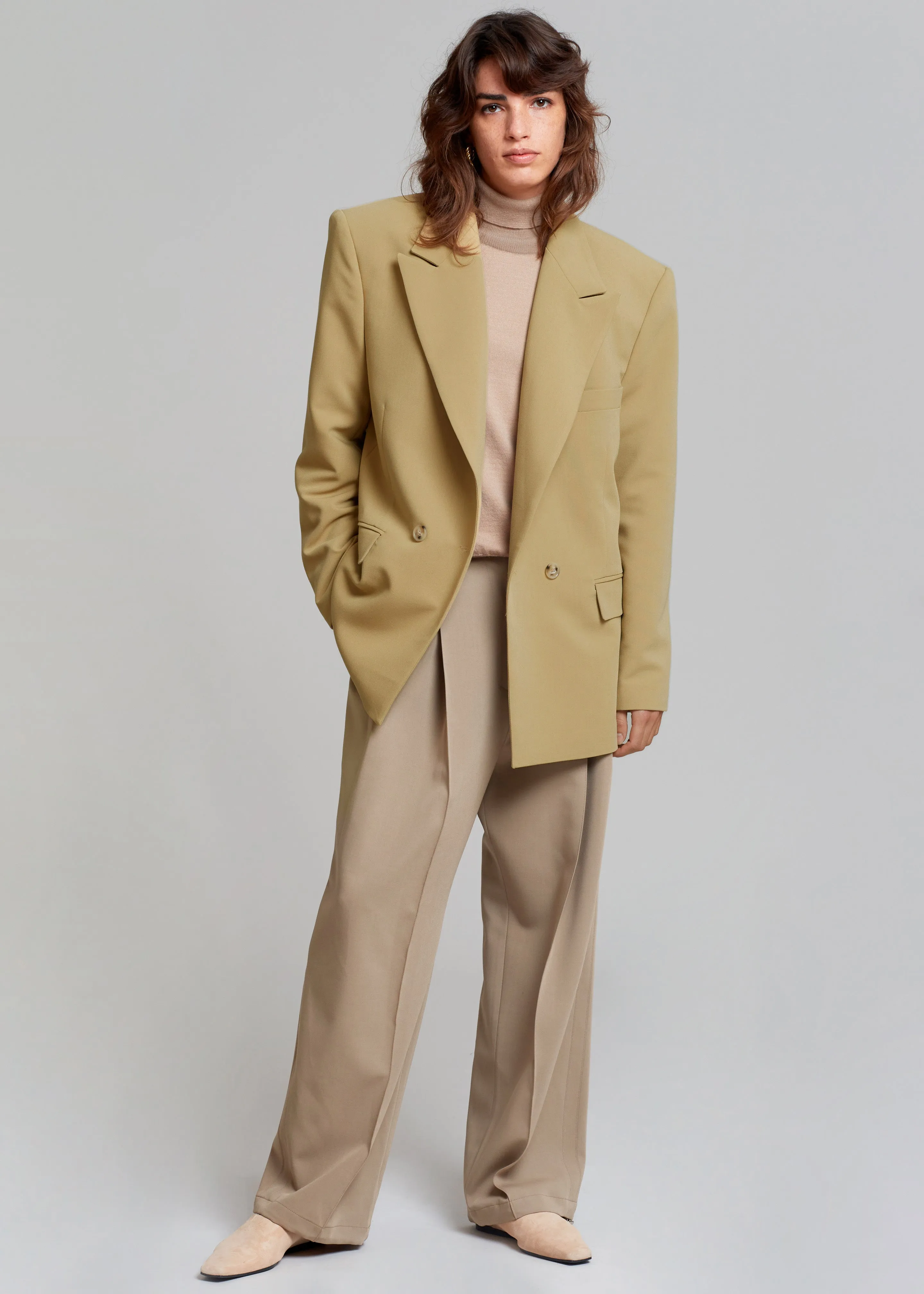 Rosali Blazer - Khaki sold by Frankie Shop product image thumbnail 2