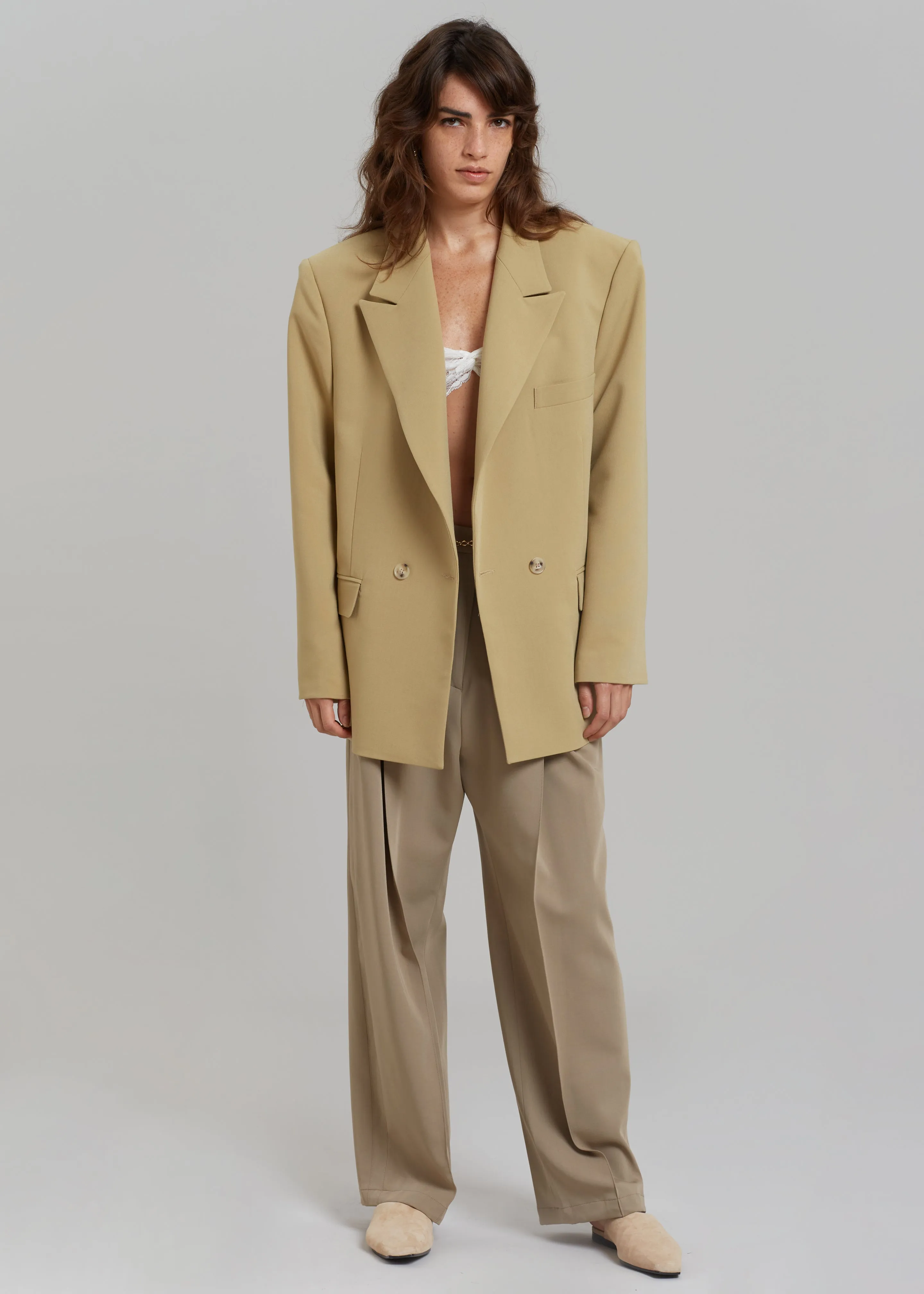 Rosali Blazer - Khaki sold by Frankie Shop product image thumbnail 5