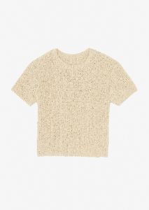 Lexie Knit Cropped Top - Beige sold by Frankie Shop