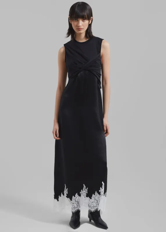 3.1 Phillip Lim Twist Tank Slip Dress - Black sold by Frankie Shop