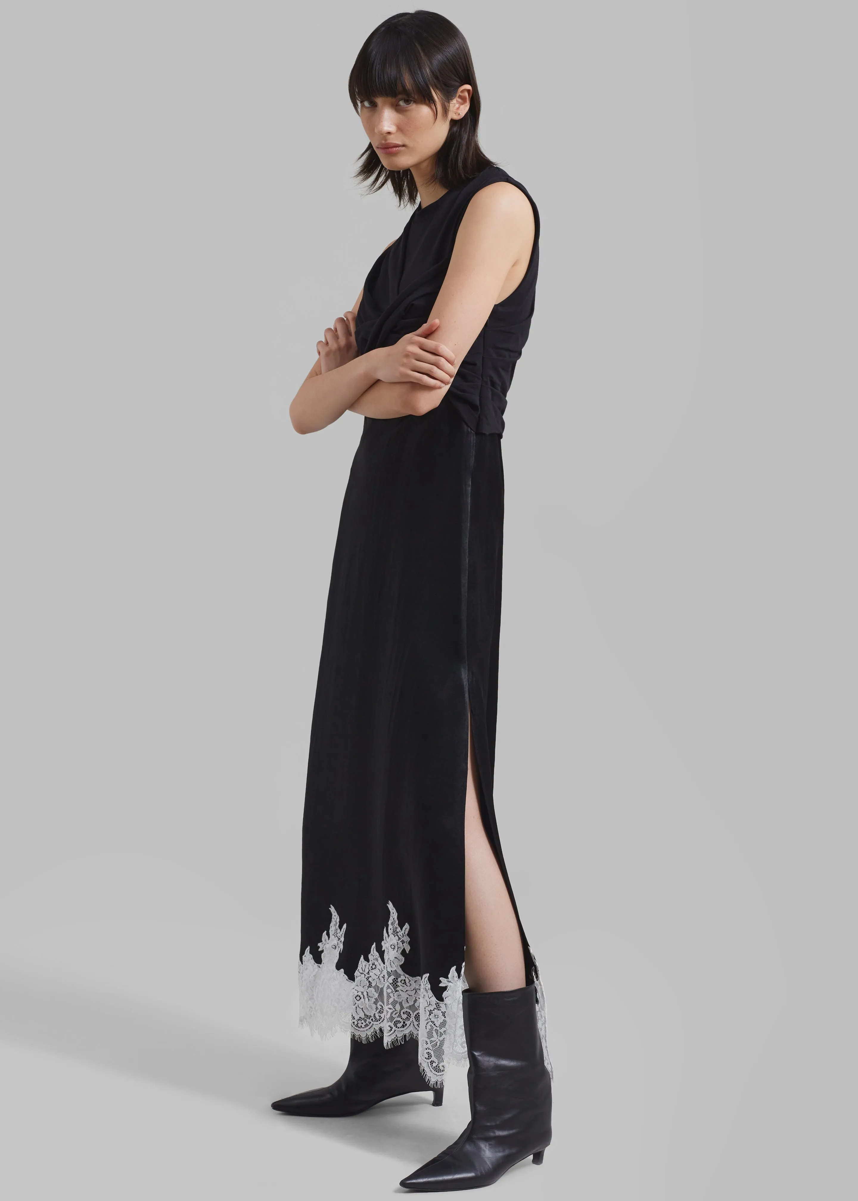 3.1 Phillip Lim Twist Tank Slip Dress - Black sold by Frankie Shop product image thumbnail 3