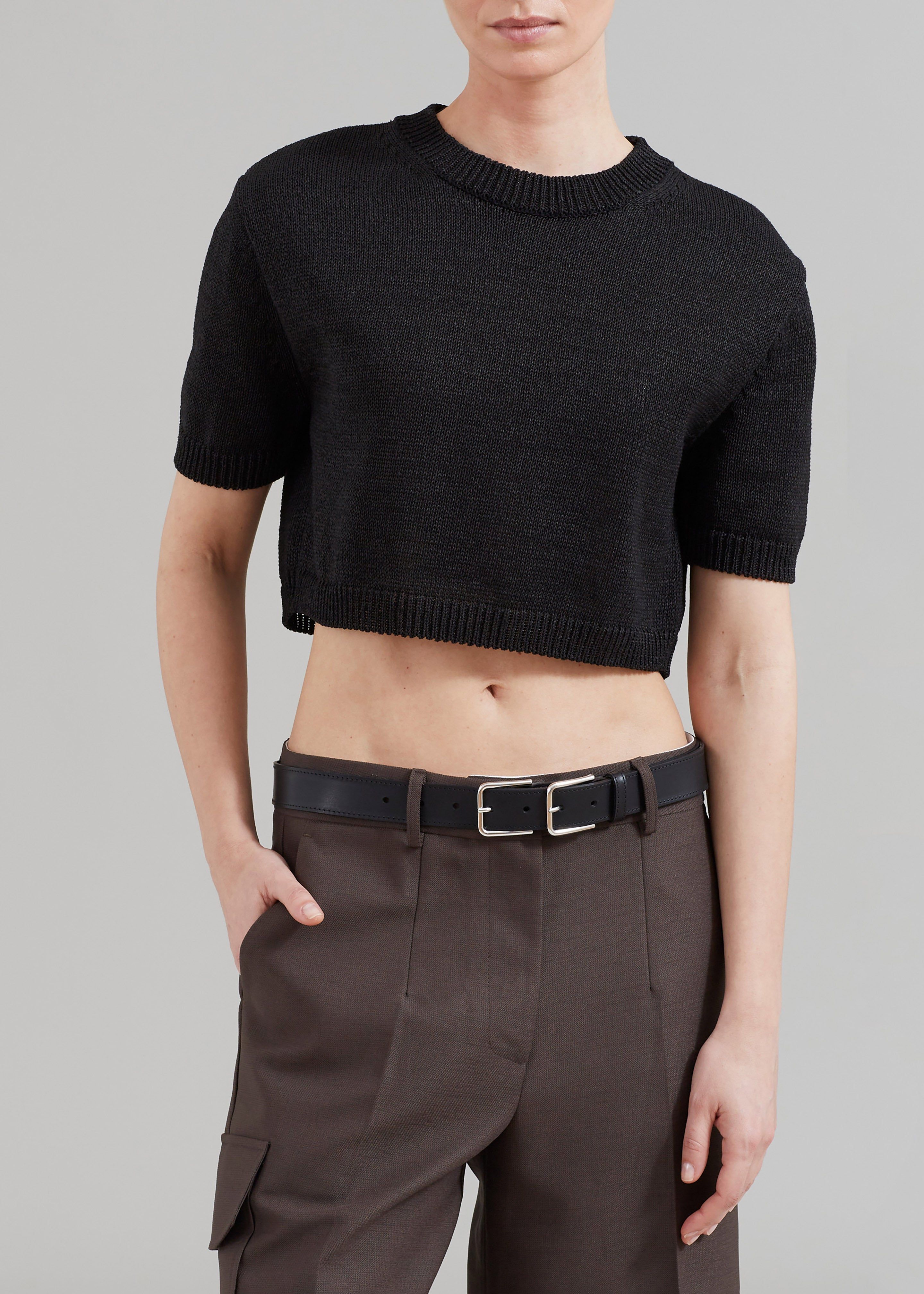 Holly Cropped Knit Top - Black sold by Frankie Shop product image thumbnail 2