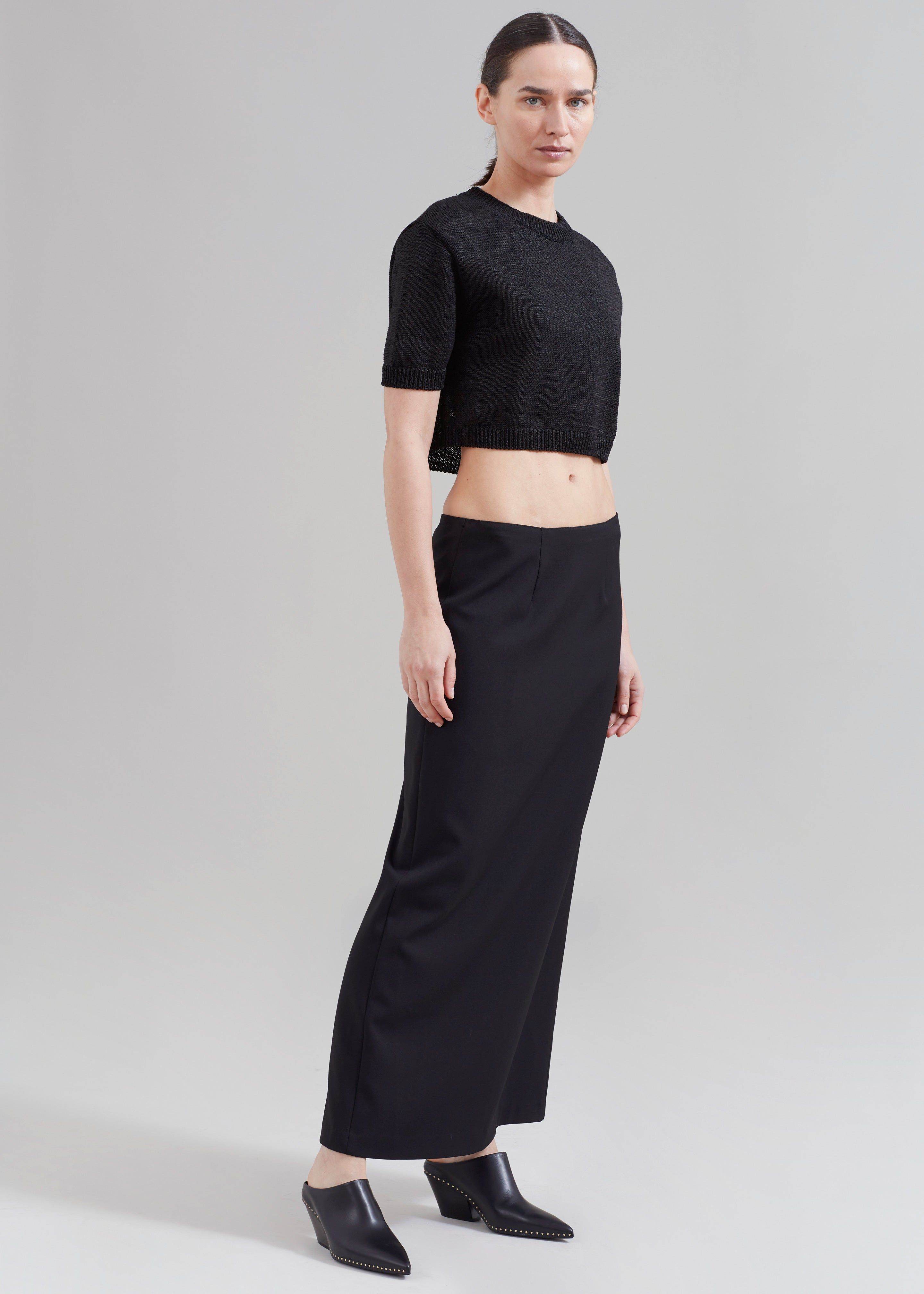 Holly Cropped Knit Top - Black sold by Frankie Shop product image thumbnail 4