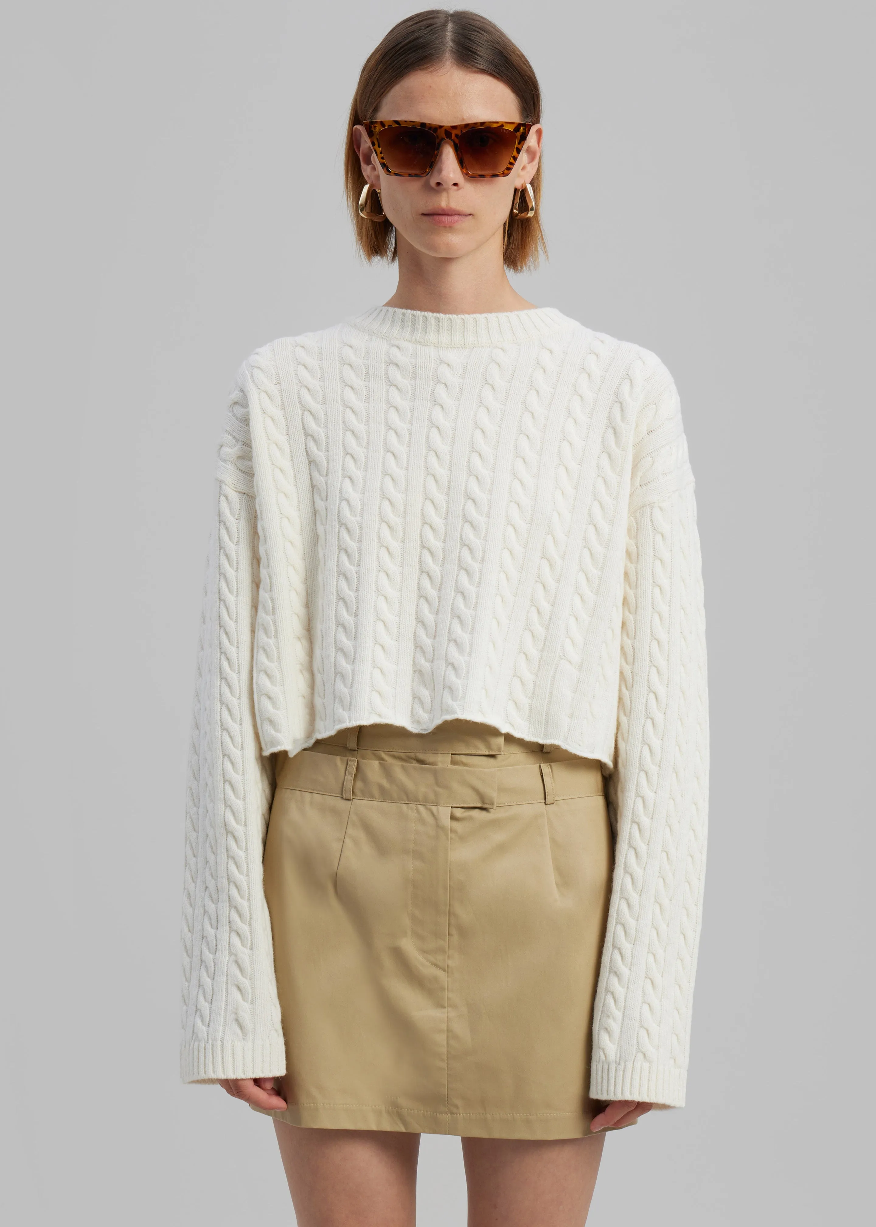 Anita Mini Skirt - Tan sold by Frankie Shop product image thumbnail 5