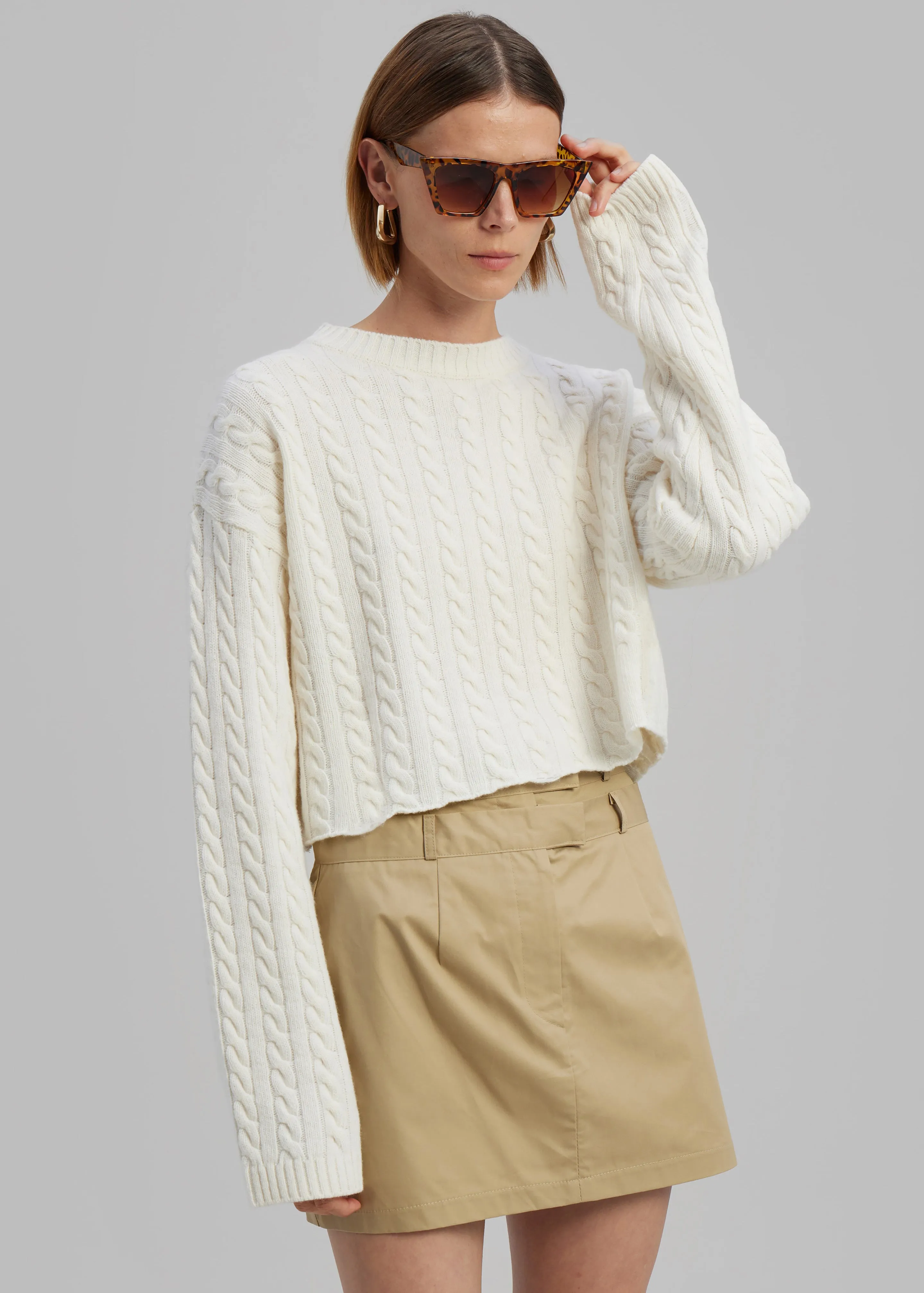 Anita Mini Skirt - Tan sold by Frankie Shop product image thumbnail 2