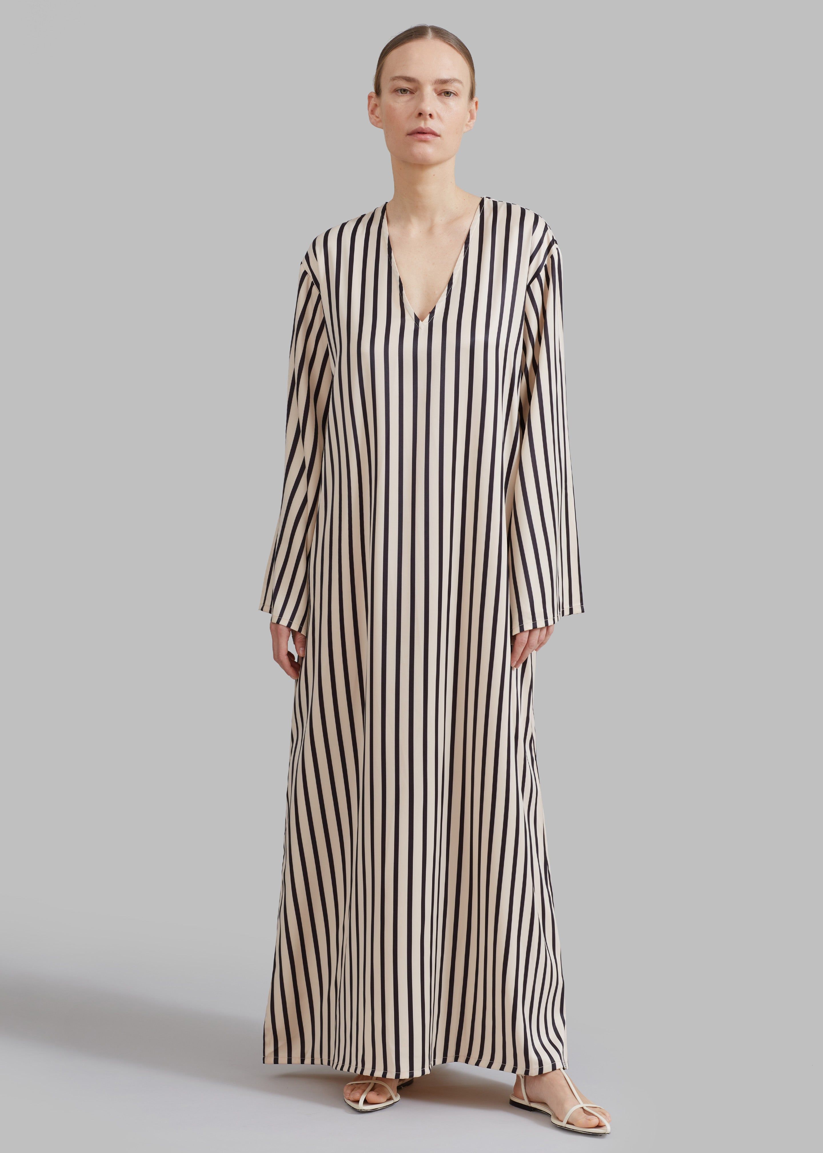 Solaqua The Resort Dress - Ecru with Black Stripes sold by Frankie Shop product image thumbnail 4