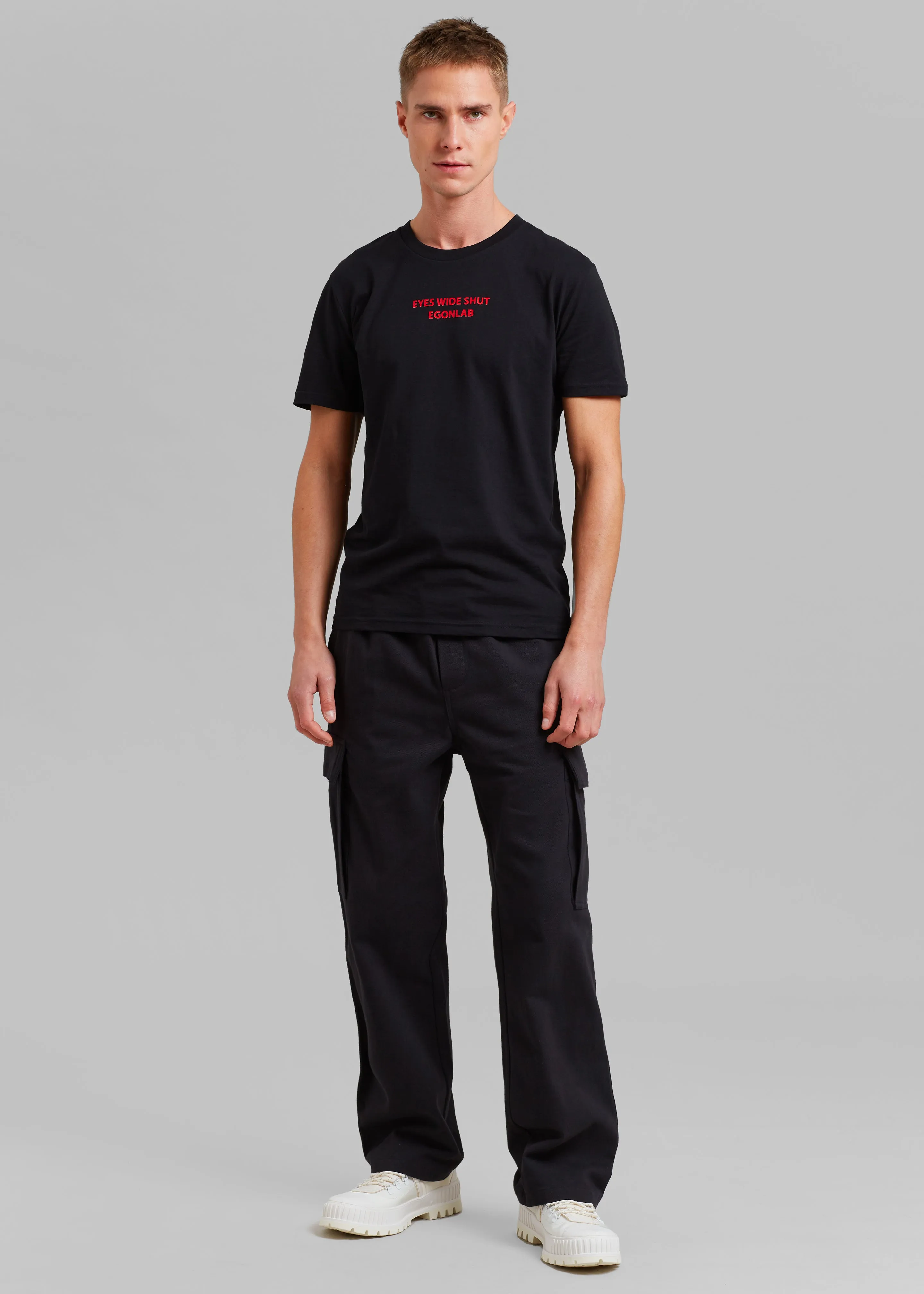 EGONLab Eyes Wide Shut T-Shirt - Black sold by Frankie Shop product image thumbnail 4