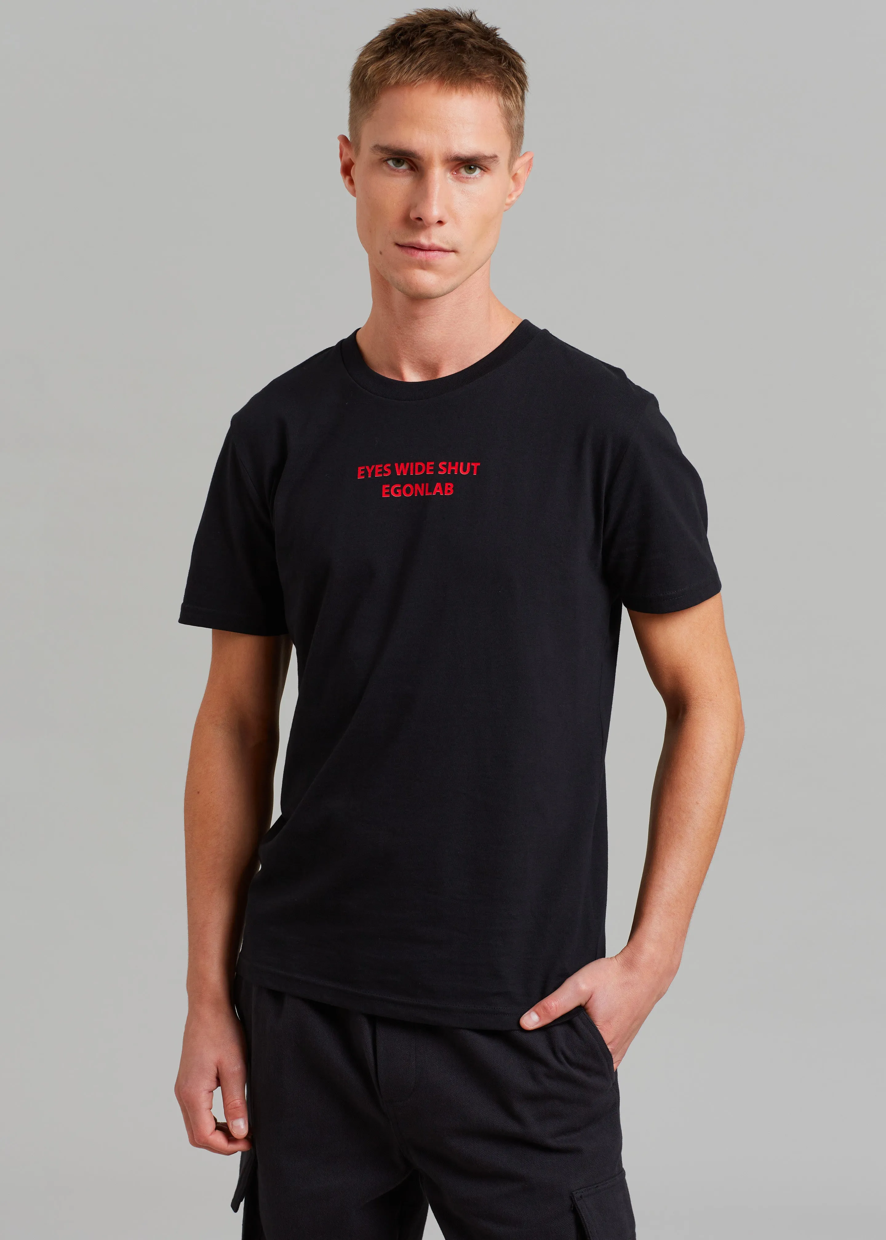 EGONLab Eyes Wide Shut T-Shirt - Black sold by Frankie Shop