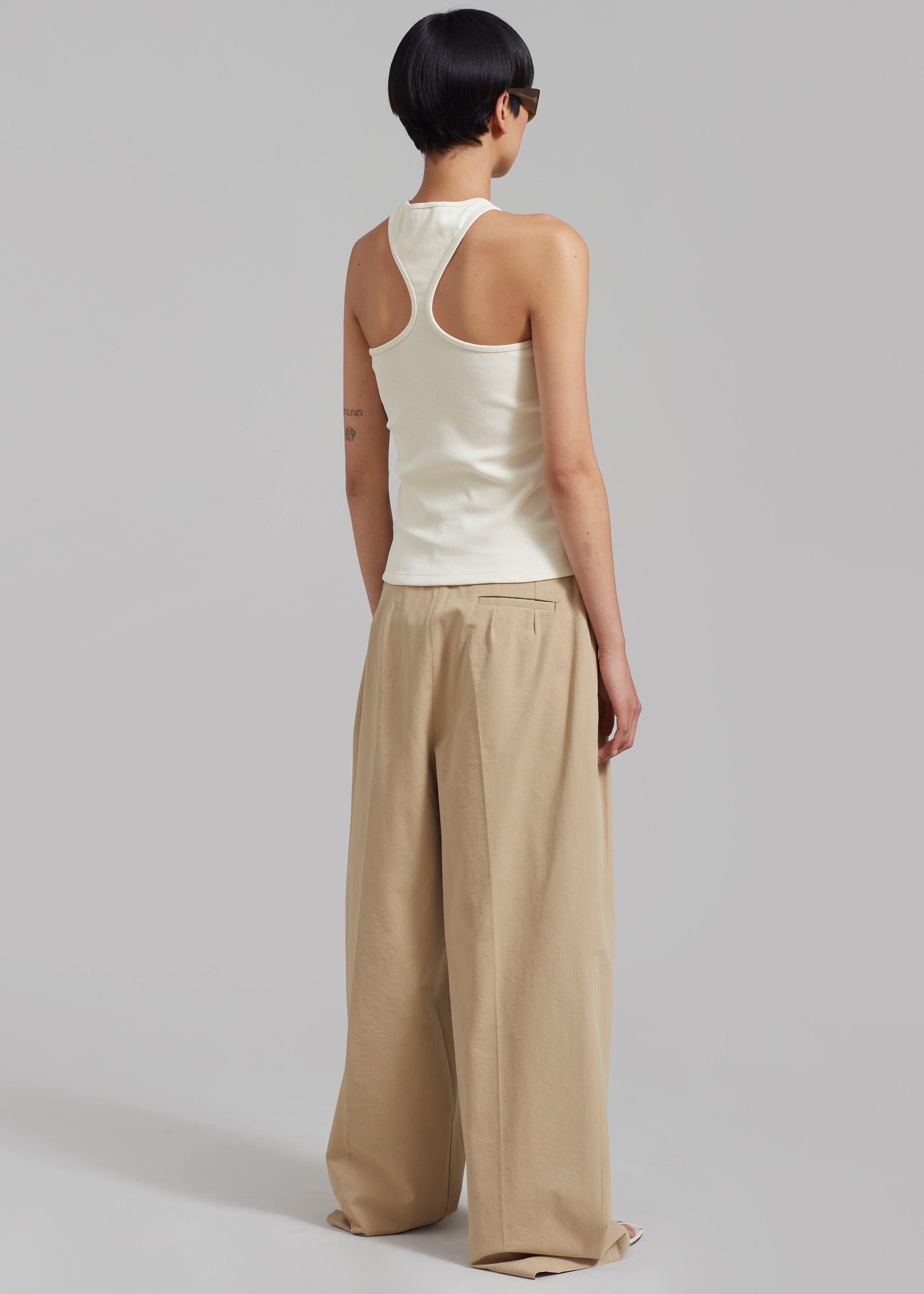 Róhe Shaped Rib Top - Cream sold by Frankie Shop product image thumbnail 5