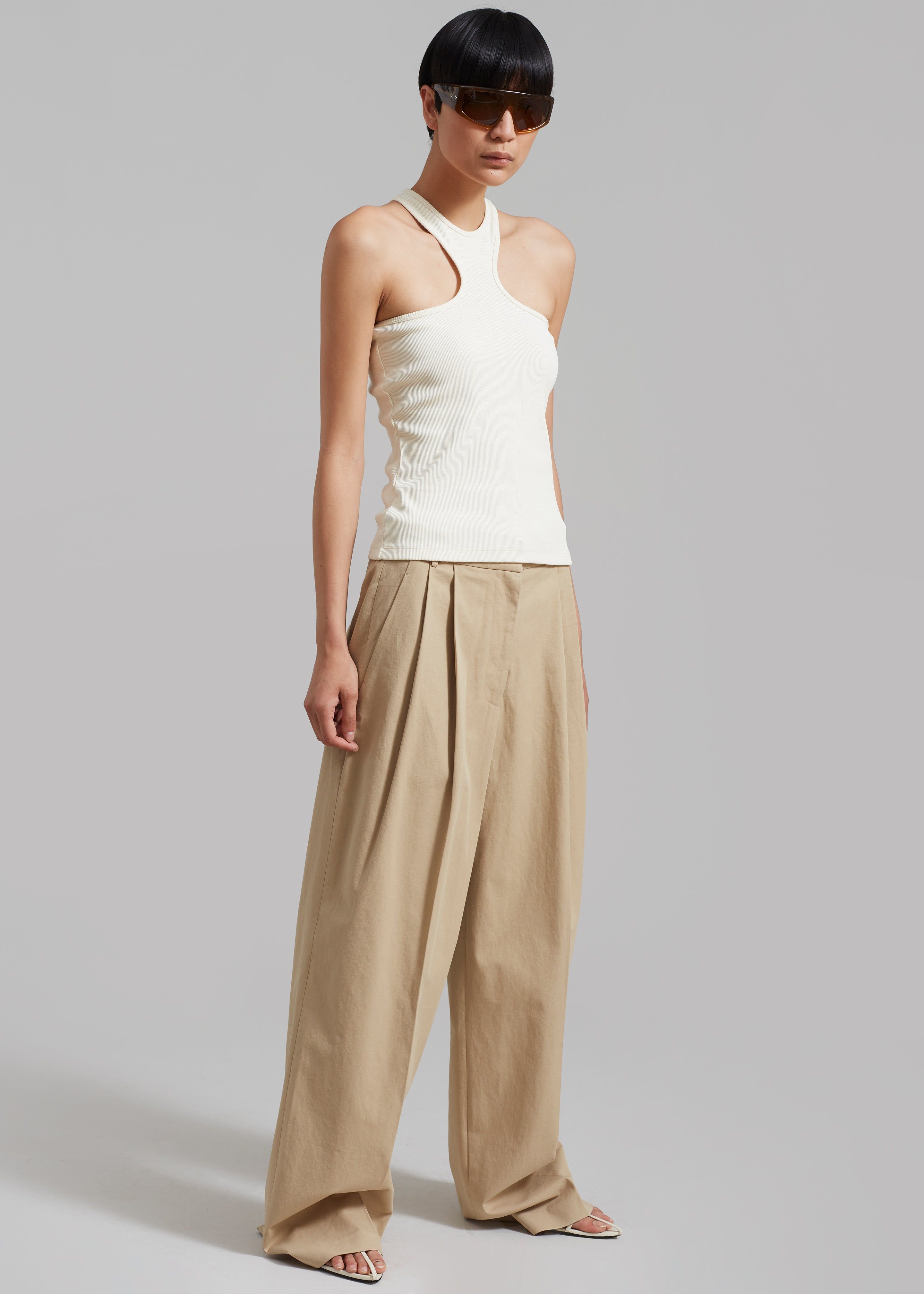 Róhe Shaped Rib Top - Cream sold by Frankie Shop product image thumbnail 3