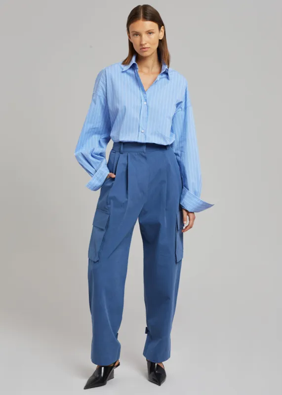Vera Scoop Back Shirt - Black sold by Frankie Shop