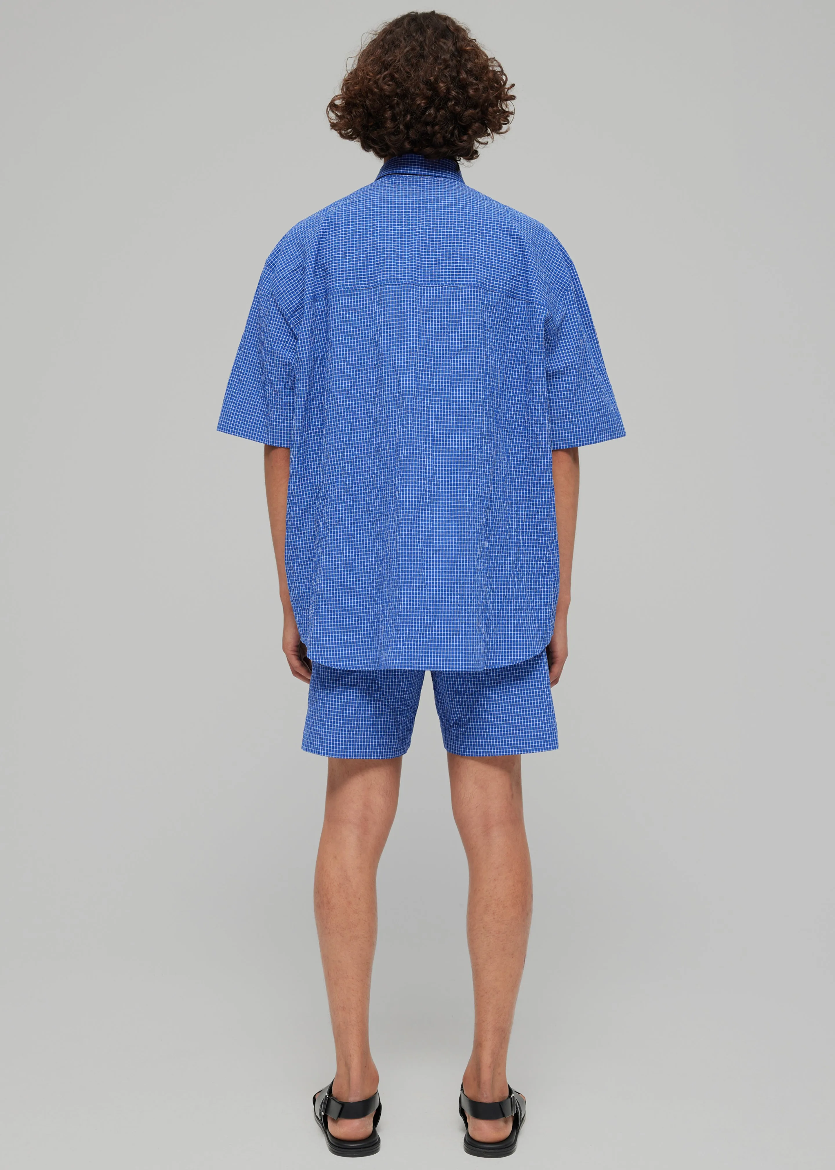 Róhe Checkered Shirt - Ultramarine White Check sold by Frankie Shop product image thumbnail 5