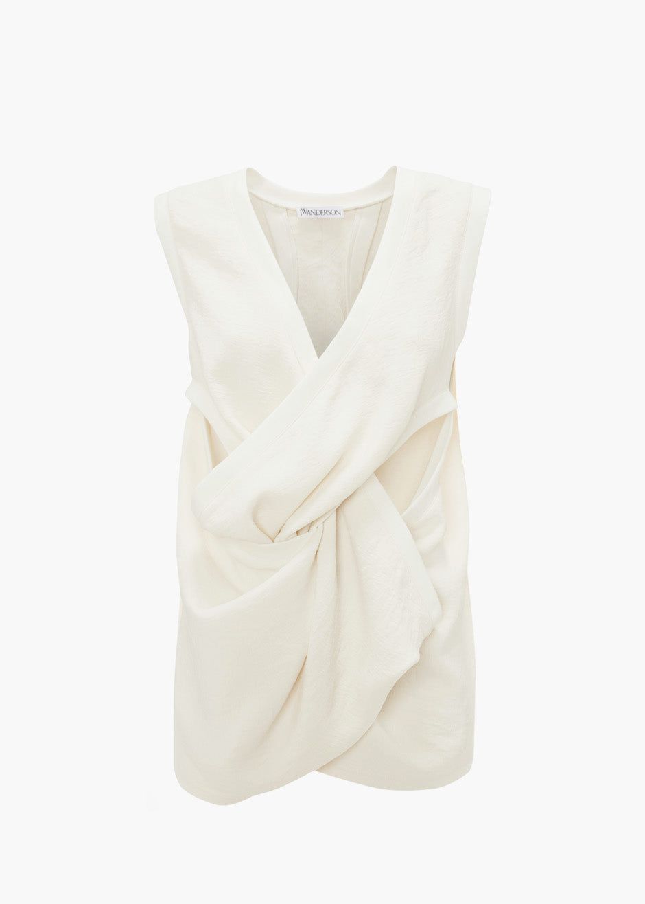 JW Anderson Twist Front Top - White sold by Frankie Shop product image thumbnail 7