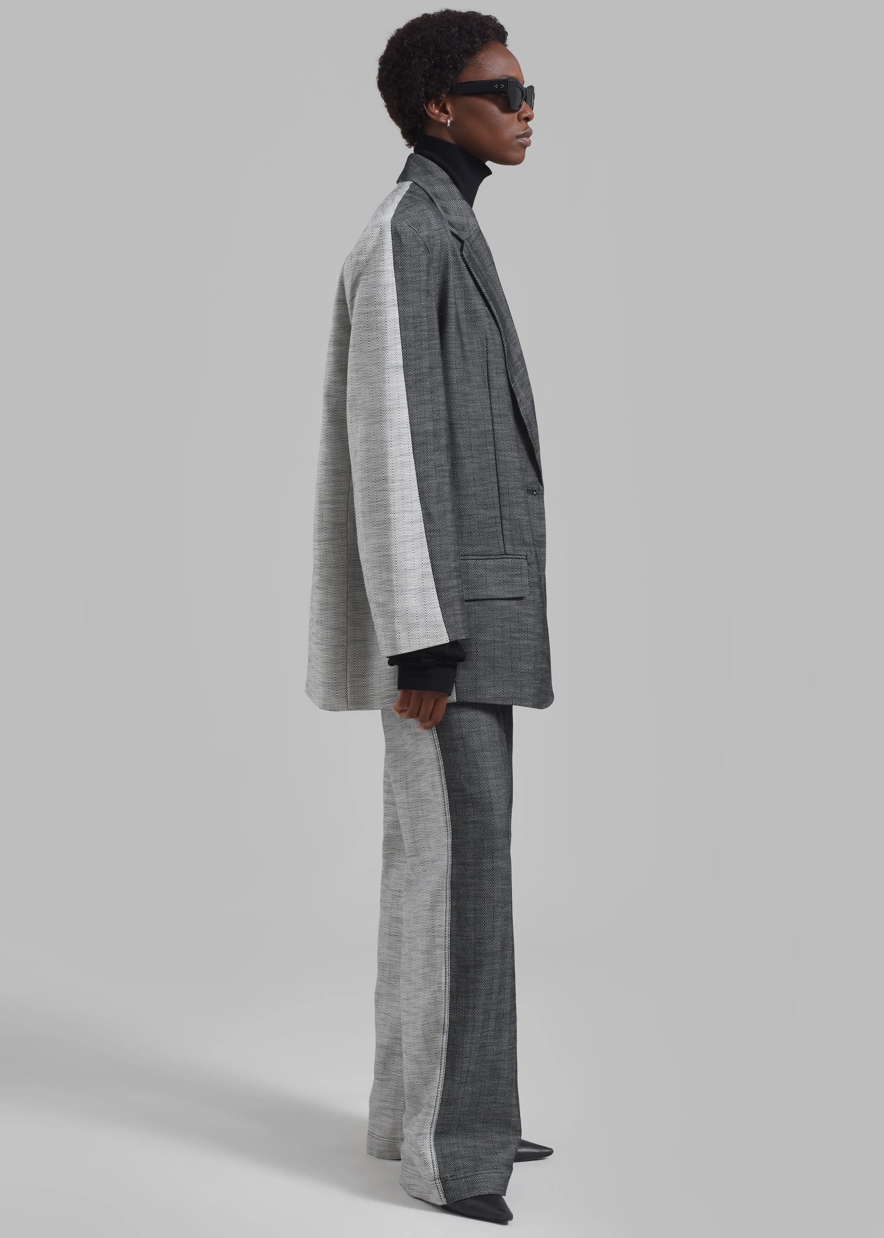 REMAIN Two Side Oversized Blazer - Black Comb sold by Frankie Shop product image thumbnail 3
