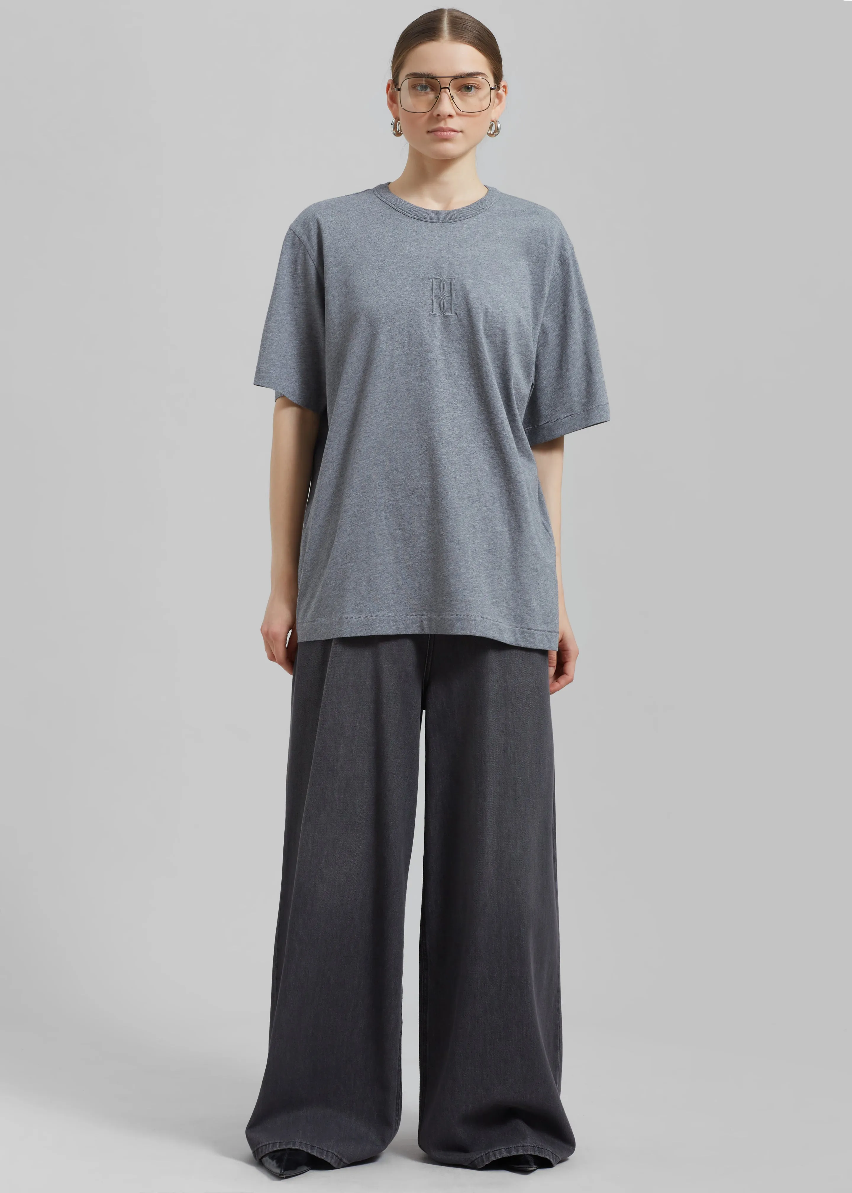 By Malene Birger Fayeh T-Shirt - Grey Melange sold by Frankie Shop product image thumbnail 5