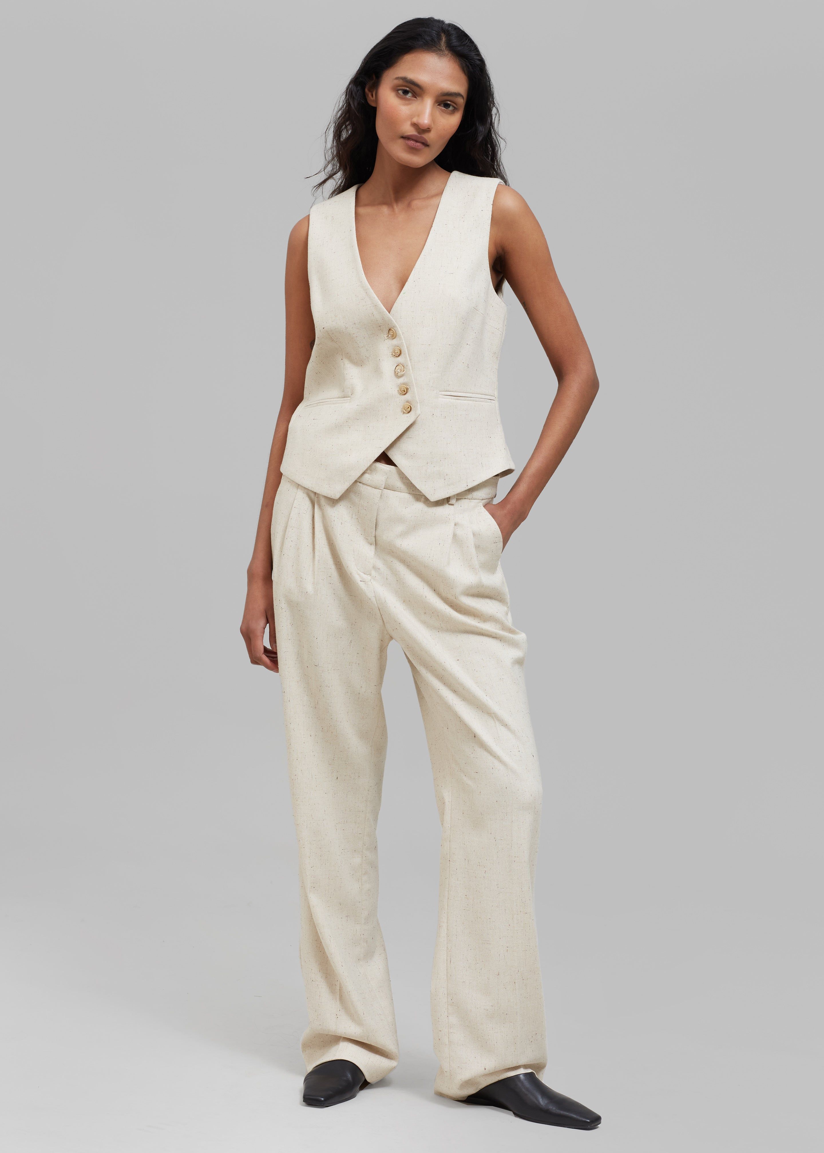 The Garment Taranto Vest - Linen sold by Frankie Shop product image thumbnail 2