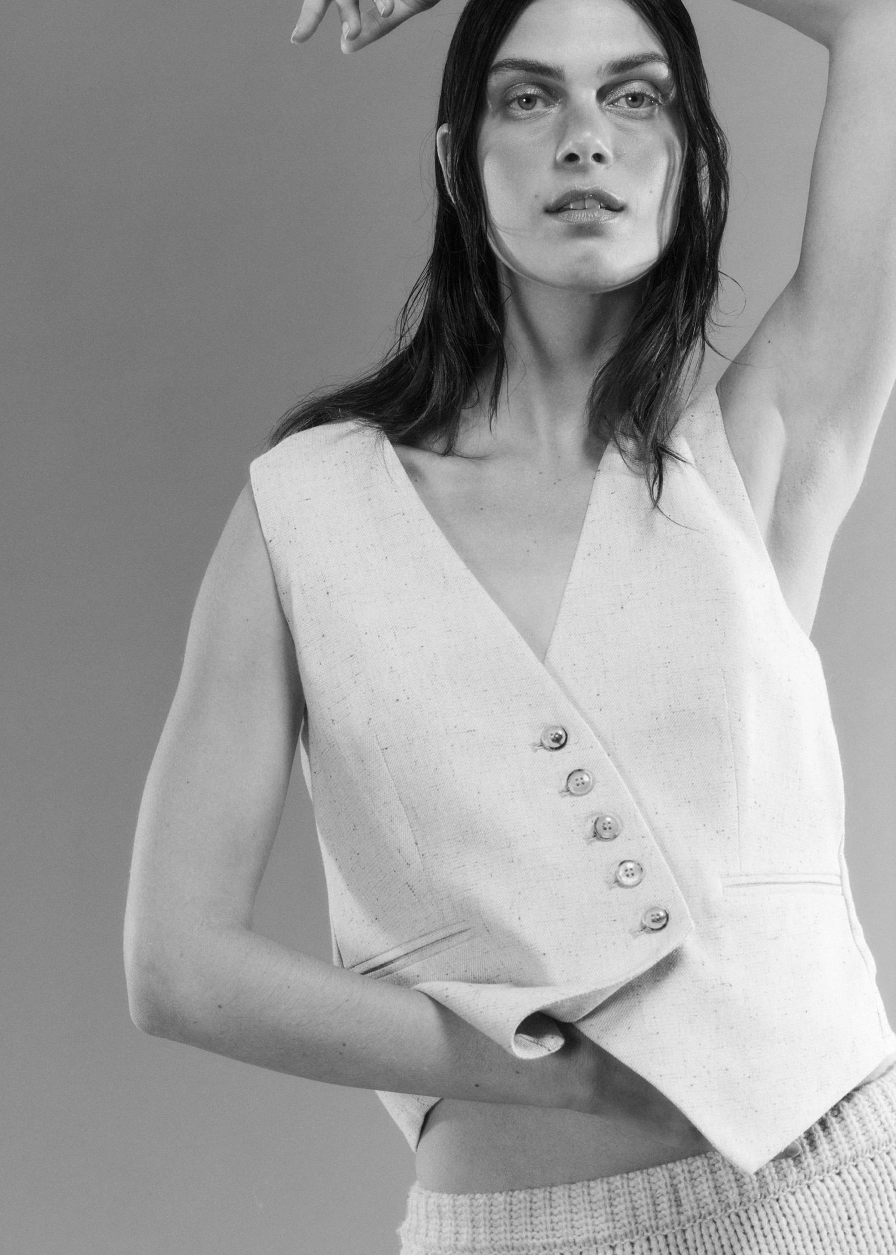 The Garment Taranto Vest - Linen sold by Frankie Shop product image thumbnail 5