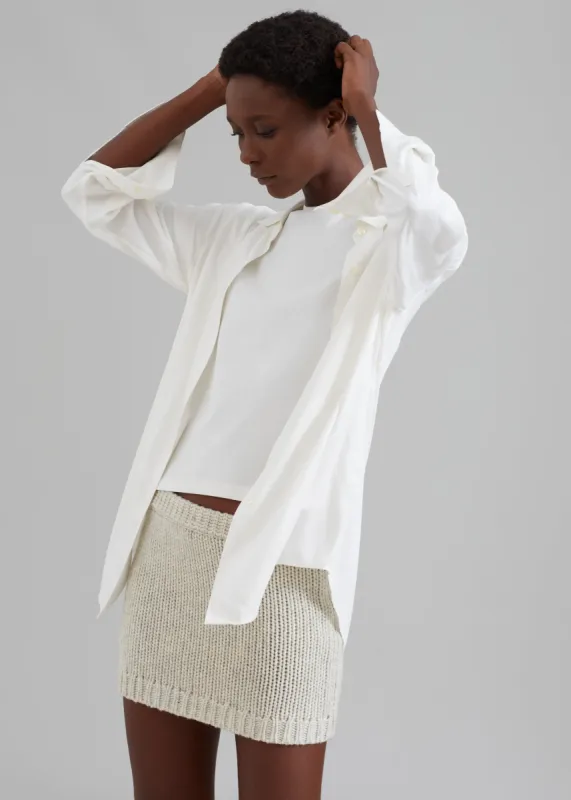 The Garment Canada Mini Skirt - Oatmeal made by Frankie Shop