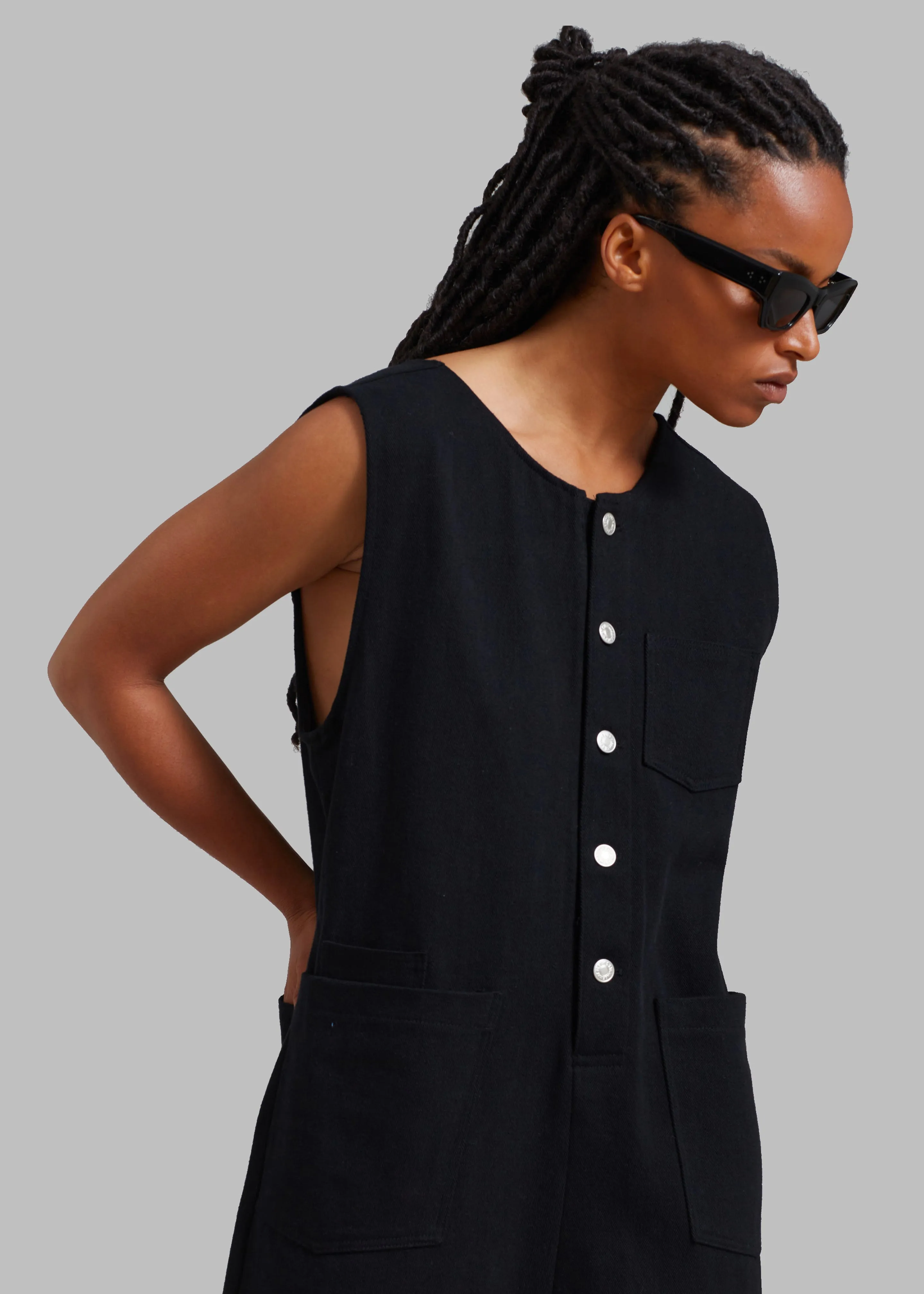 Liv Denim Jumpsuit - Black sold by Frankie Shop product image thumbnail 5