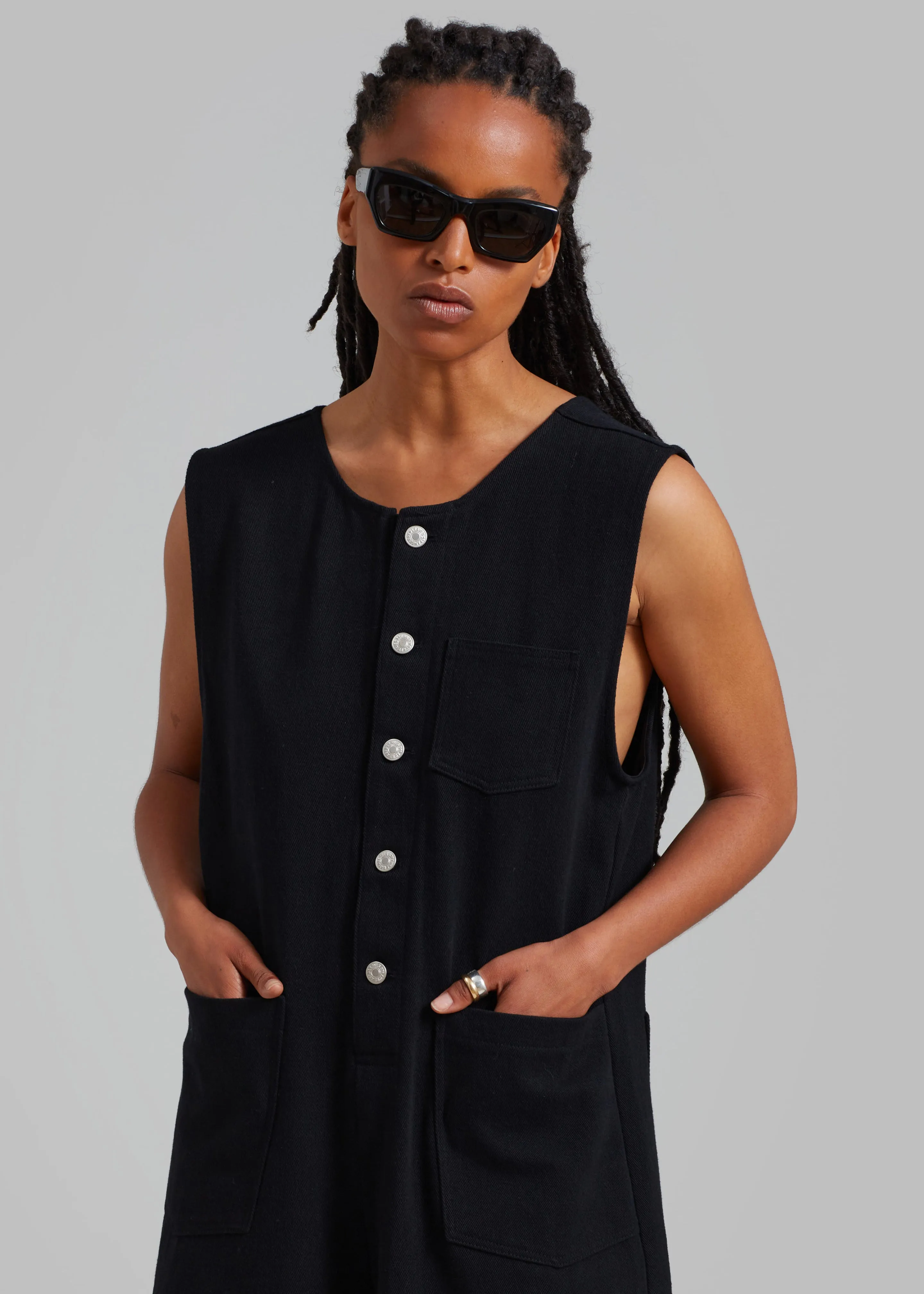 Liv Denim Jumpsuit - Black sold by Frankie Shop product image thumbnail 2