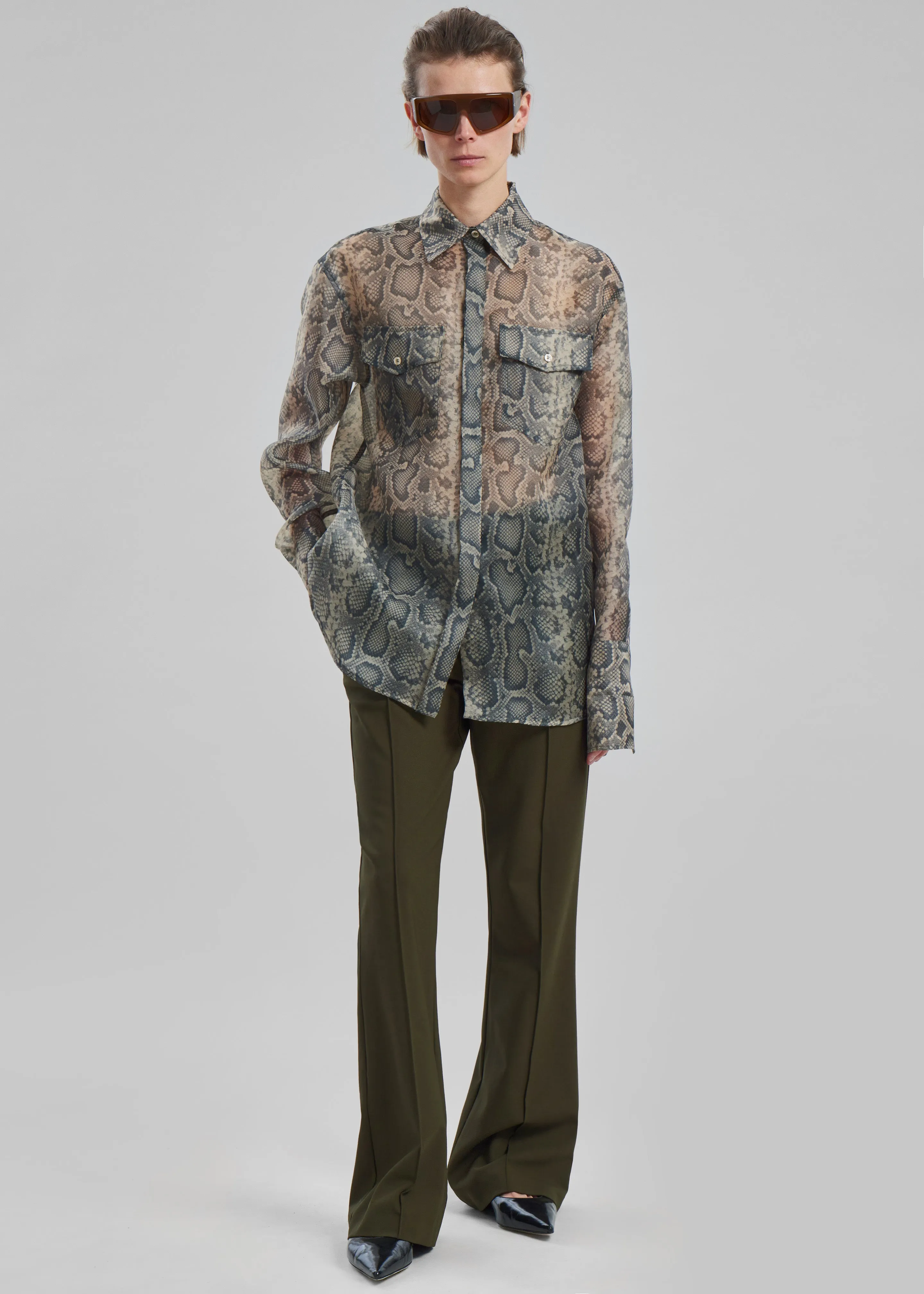 Sportmax Canore Top - Beige Python sold by Frankie Shop product image thumbnail 3