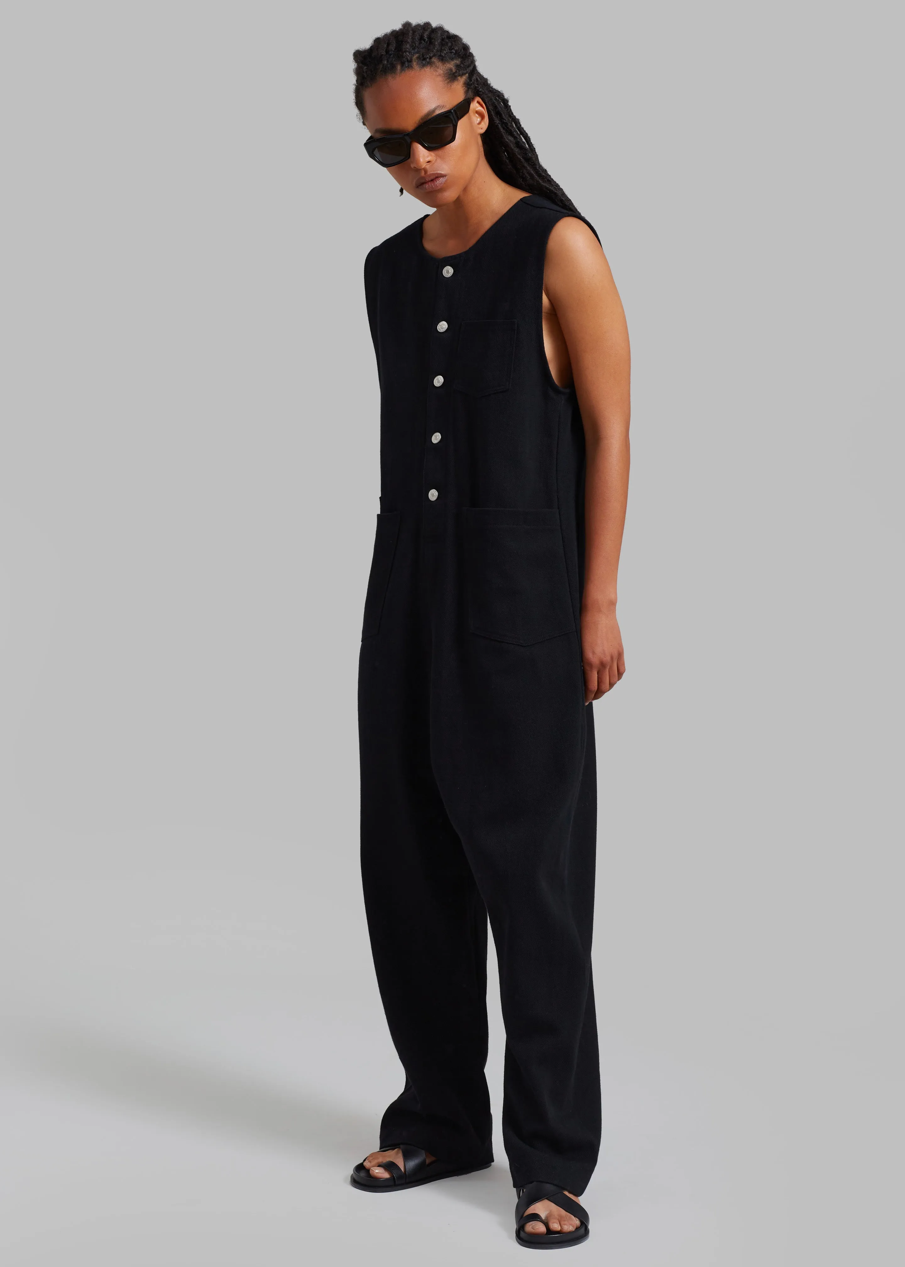 Liv Denim Jumpsuit - Black sold by Frankie Shop