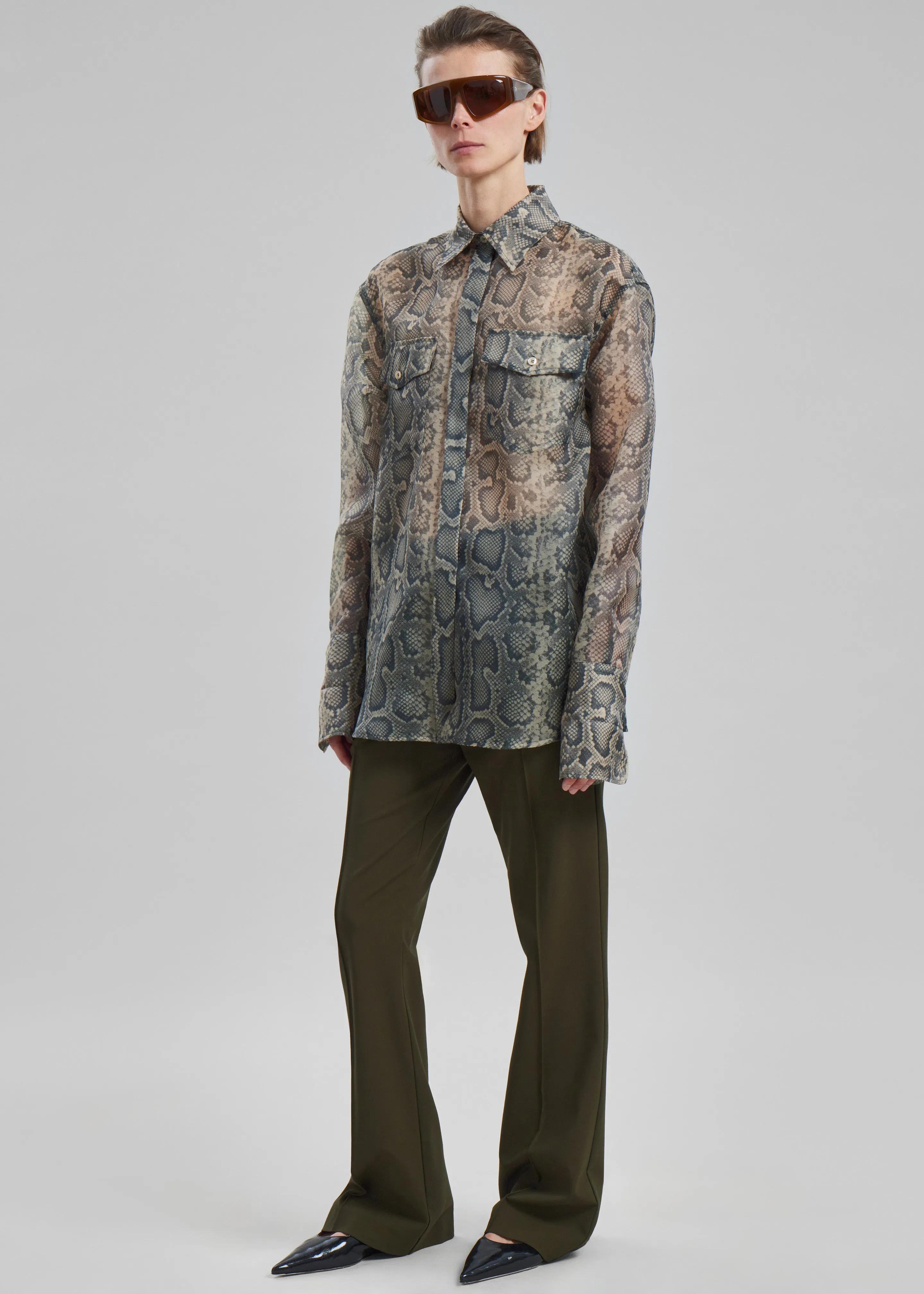 Sportmax Canore Top - Beige Python sold by Frankie Shop product image thumbnail 2
