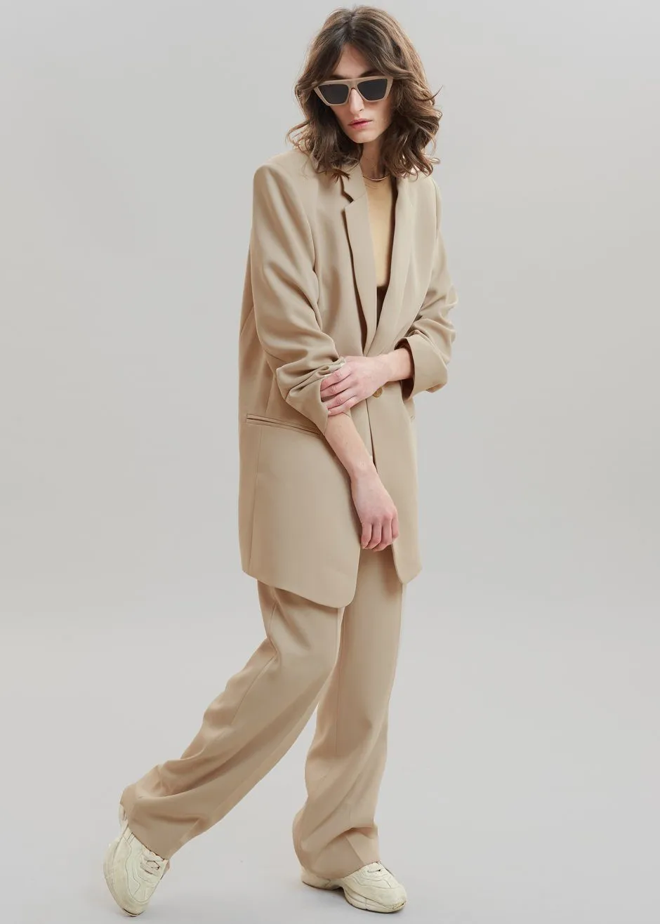 Isla Tailored Trousers - Natural sold by Frankie Shop product image thumbnail 5